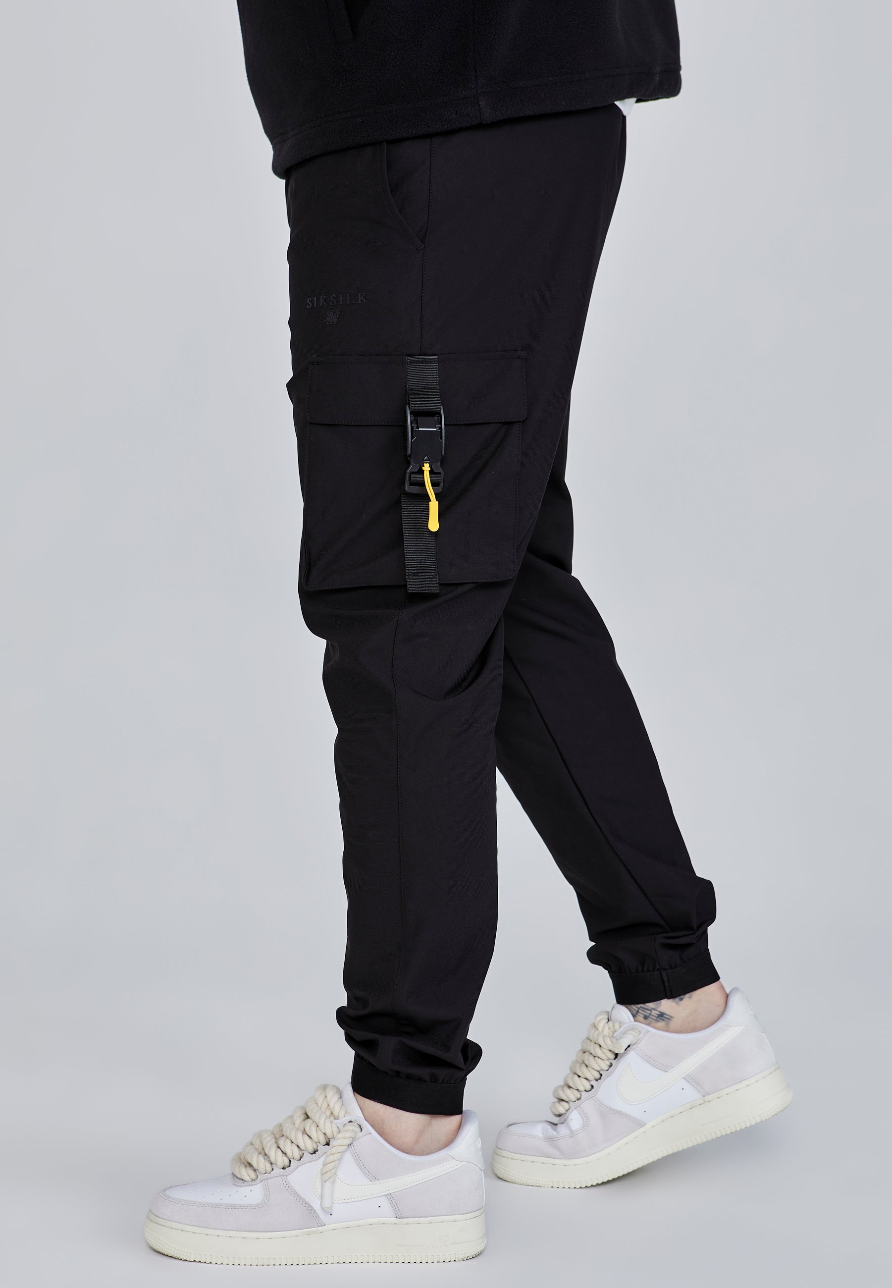 Cargo Pants in Black Pants SikSilk   