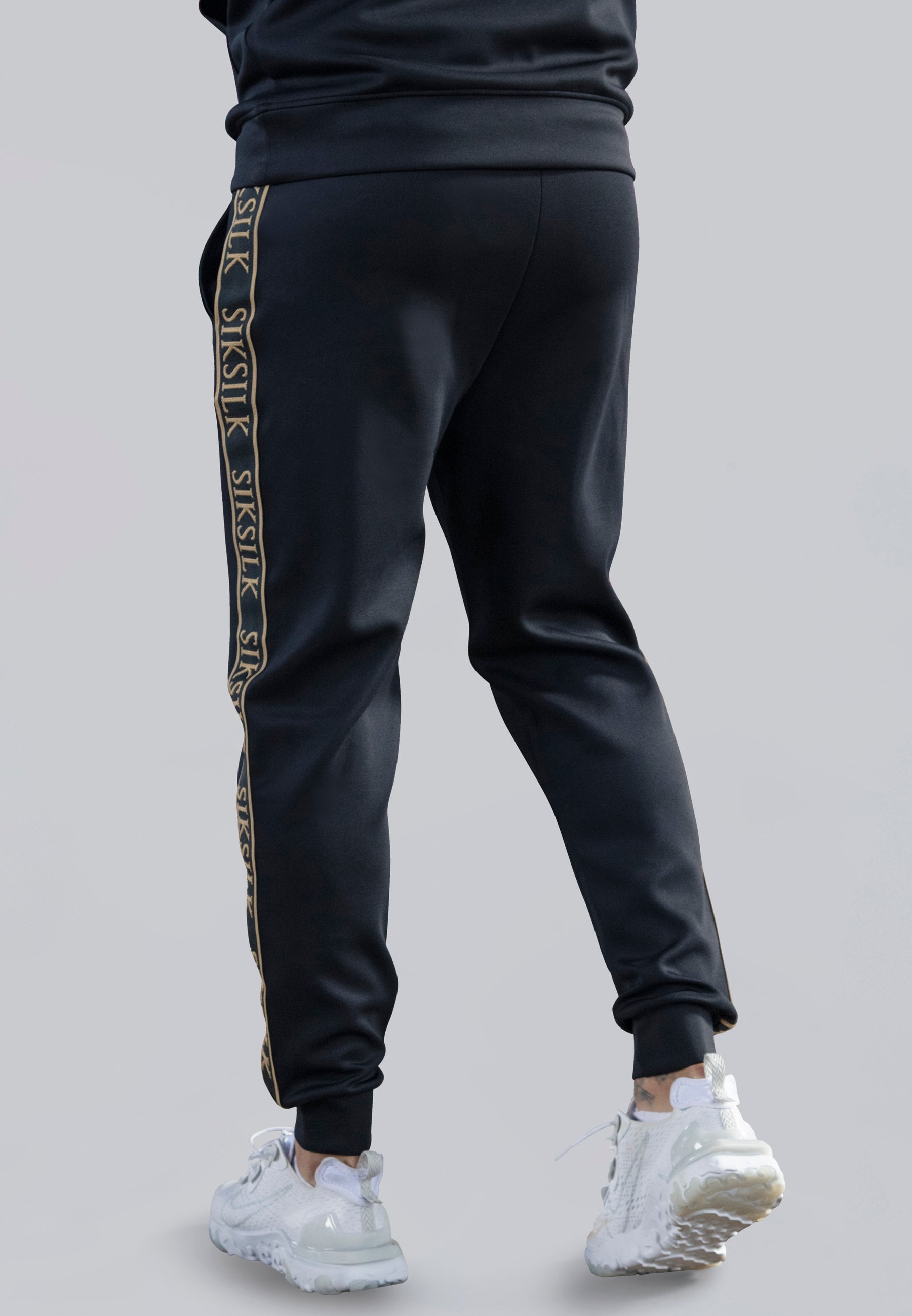 Sik silk black joggers on sale