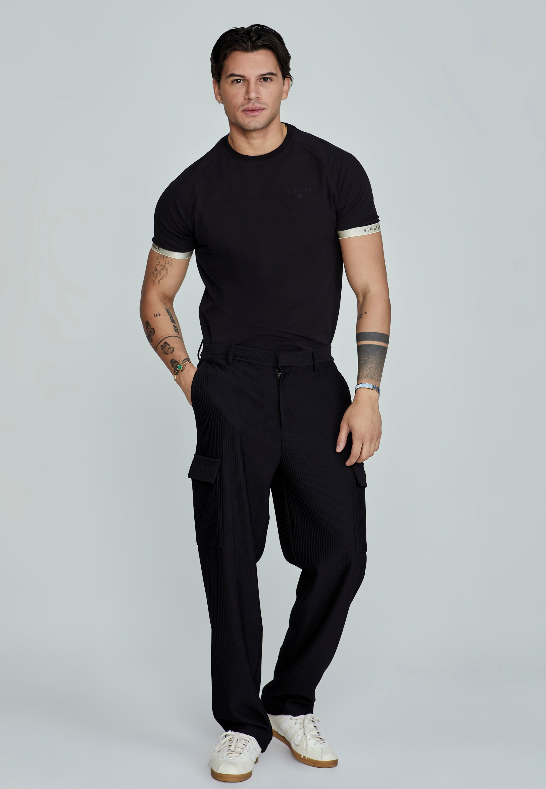 Tech T-Shirt in Black T-Shirts SikSilk   