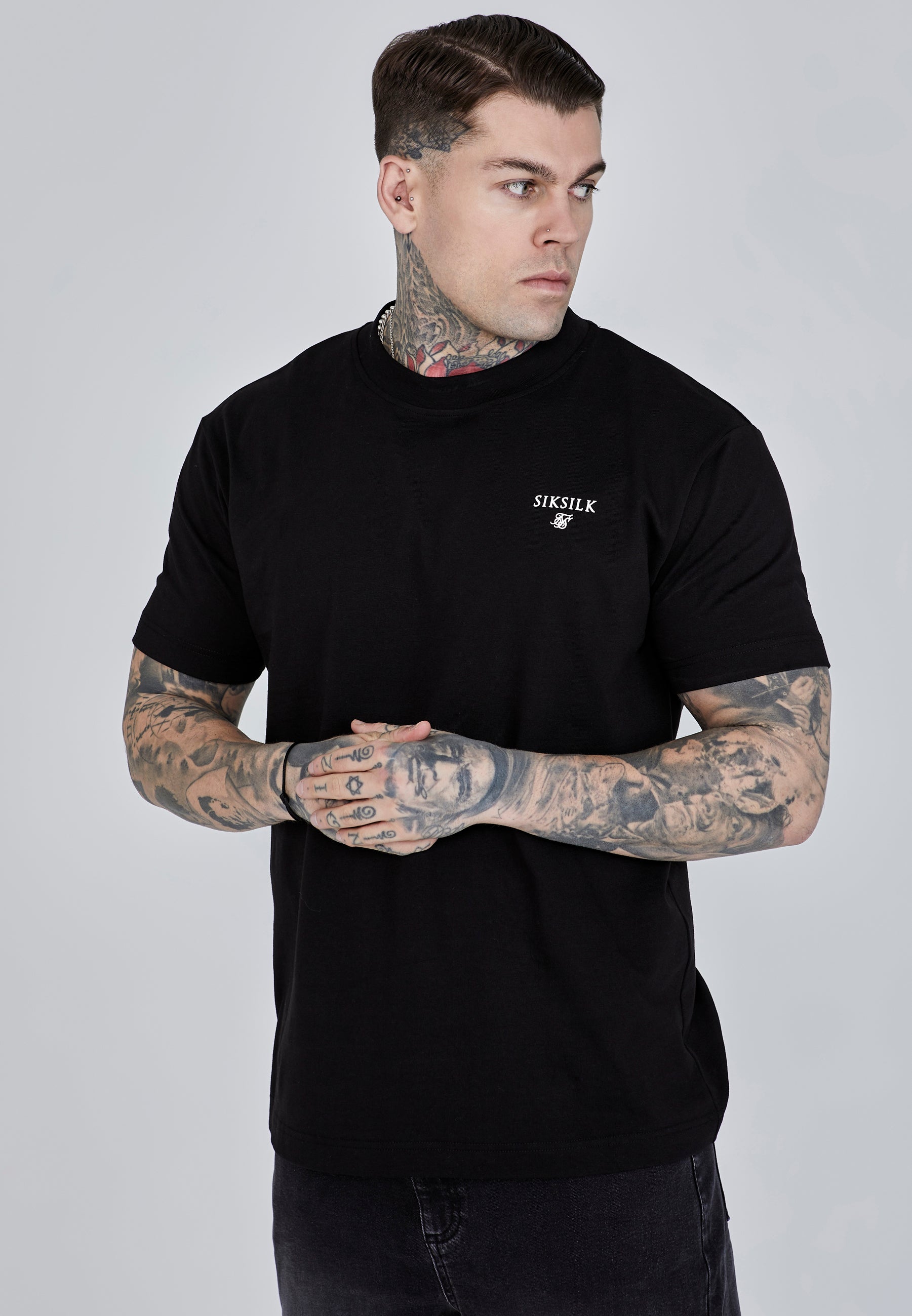 Graphic T-Shirt in Black T-Shirts SikSilk   