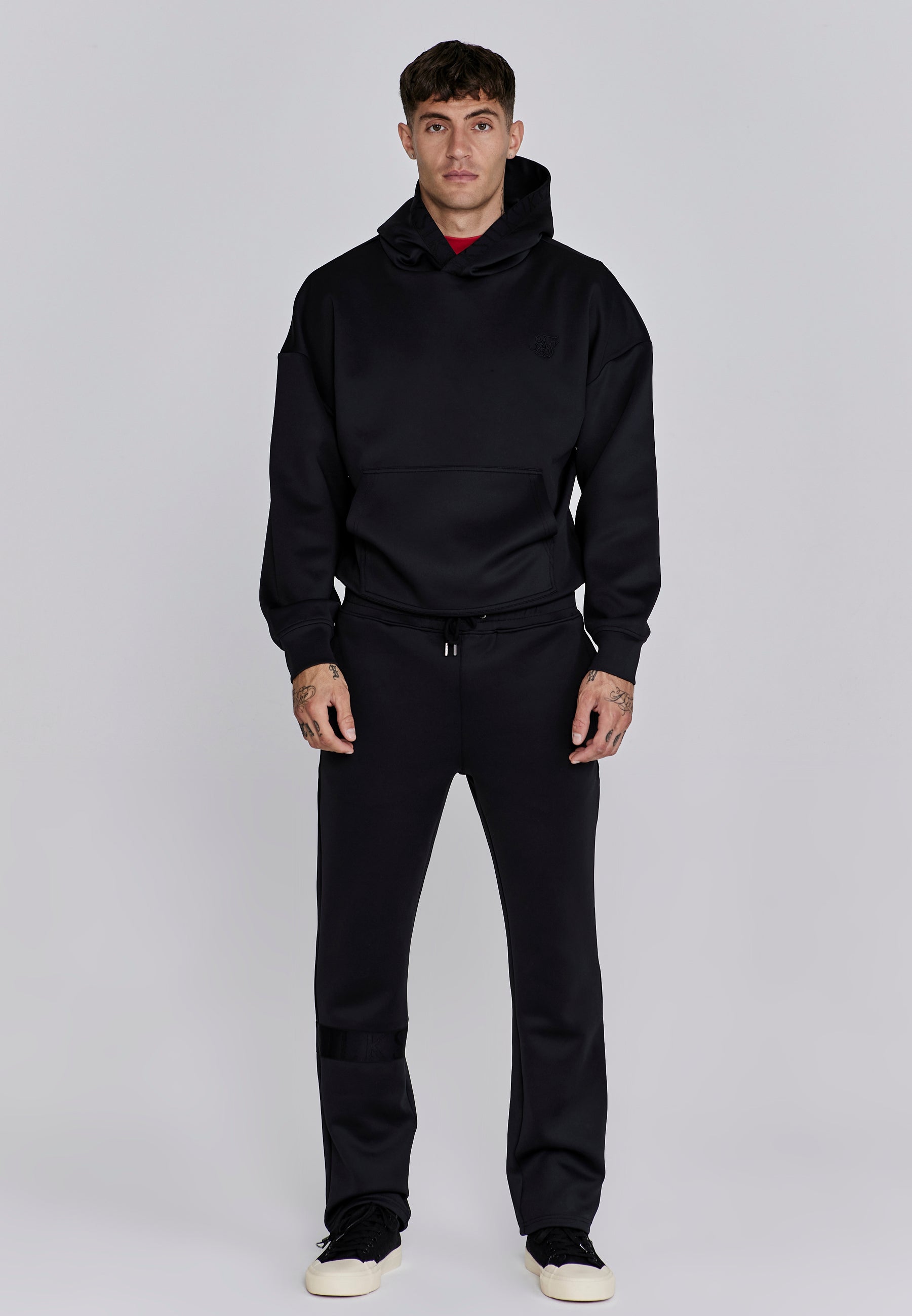 Oversized Dynamic Hoodie in Black Hoodie SikSilk