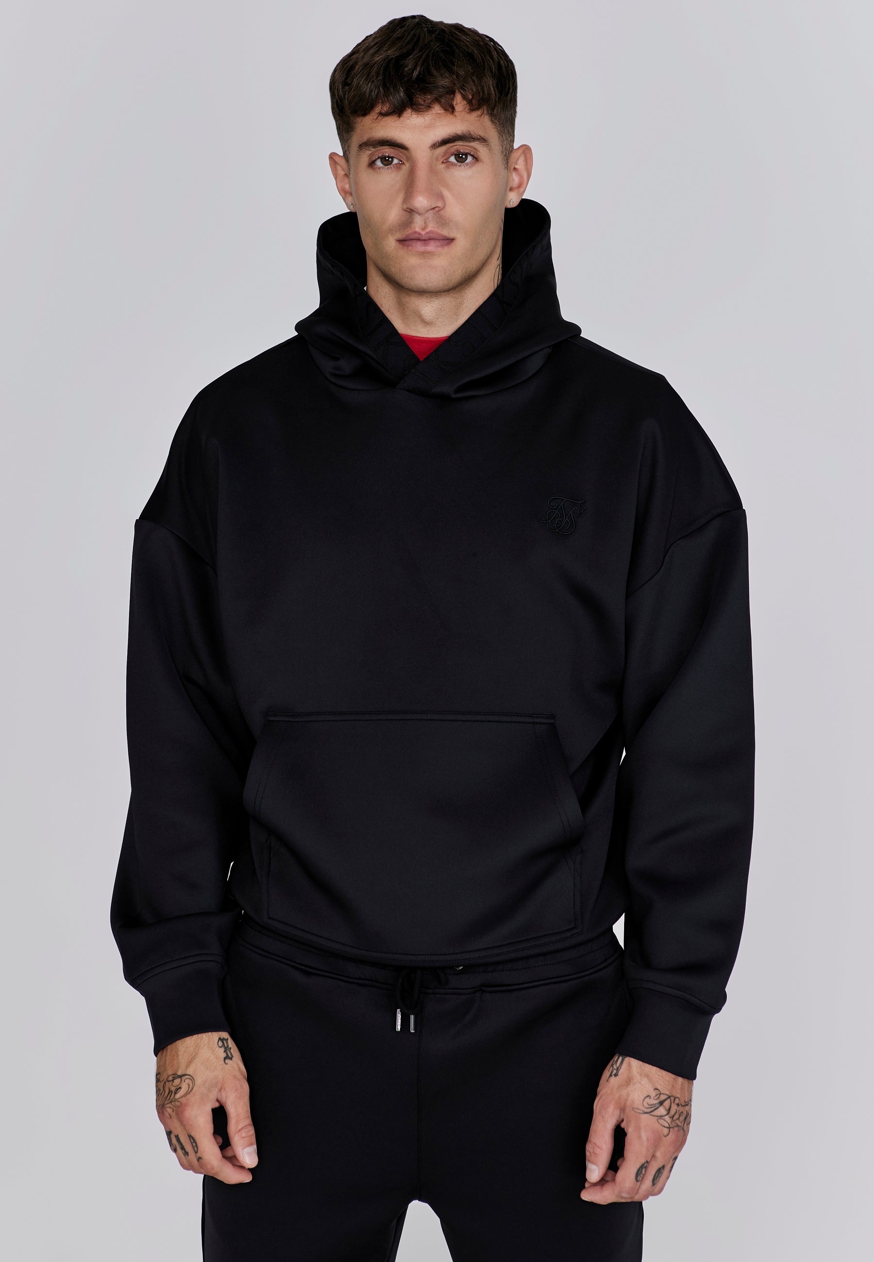 Oversized Dynamic Hoodie in Black Hoodie SikSilk