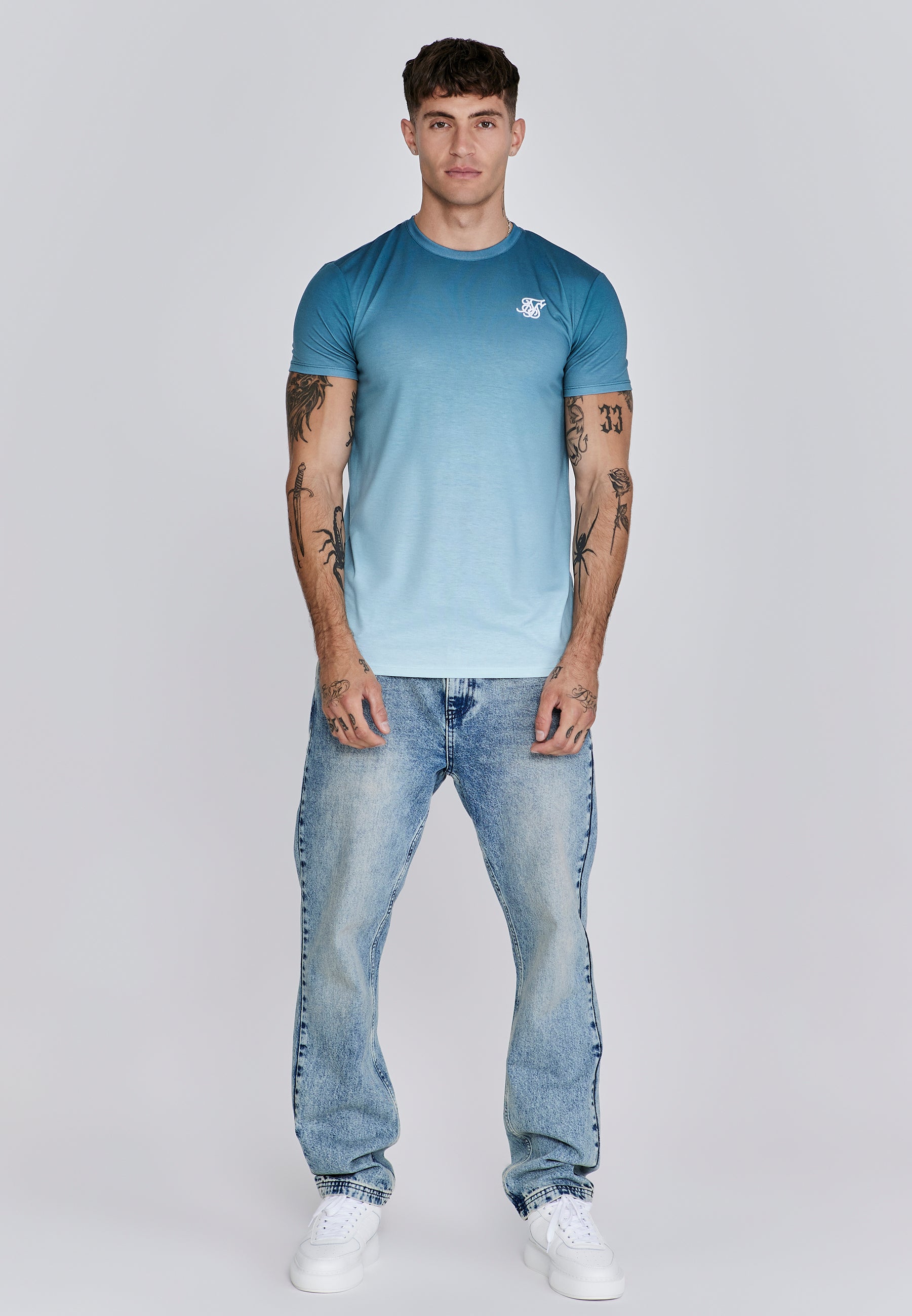 Fade T-Shirt in Green T-Shirts SikSilk