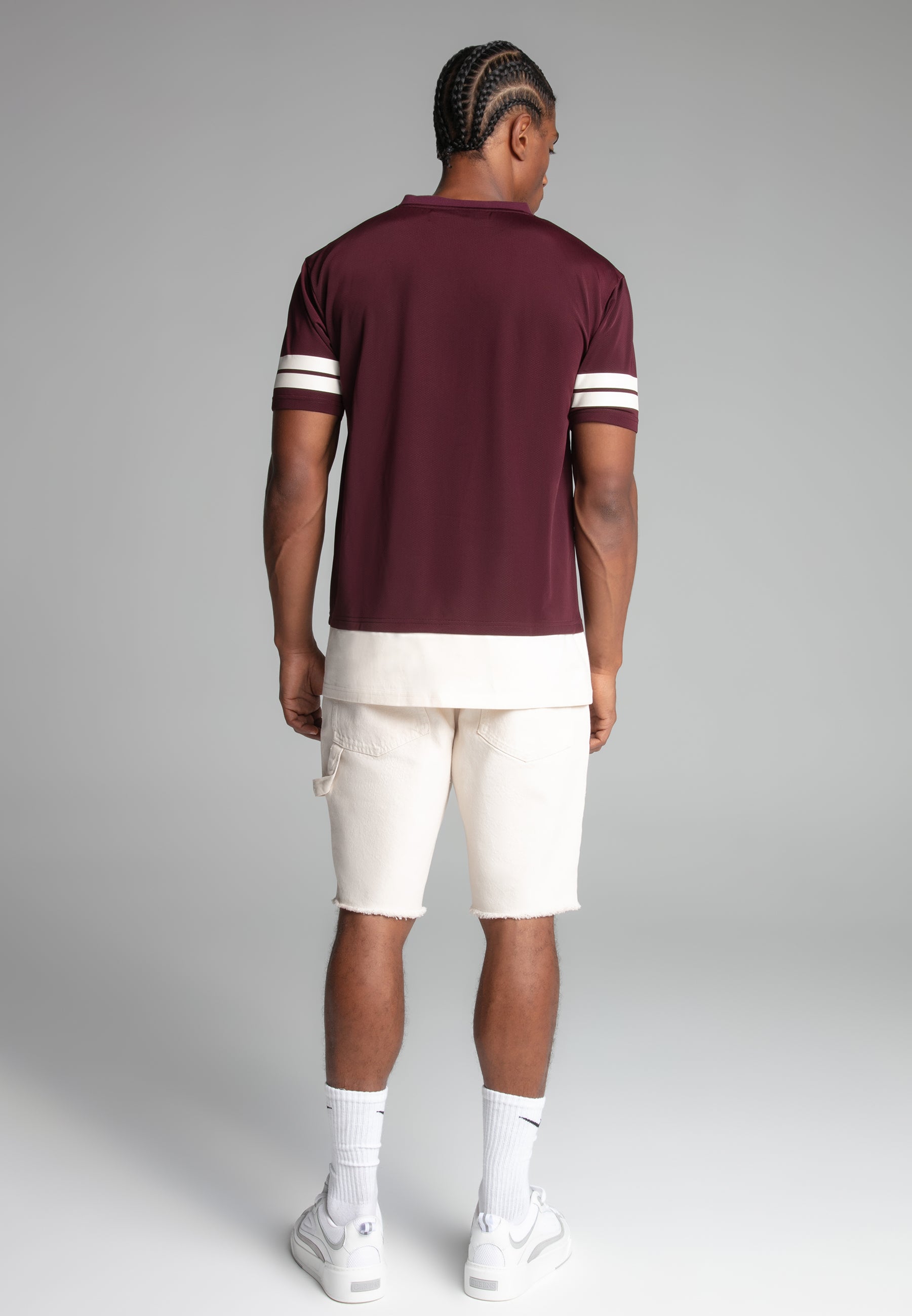 Sports T-Shirt in Burgundy T-Shirts SikSilk
