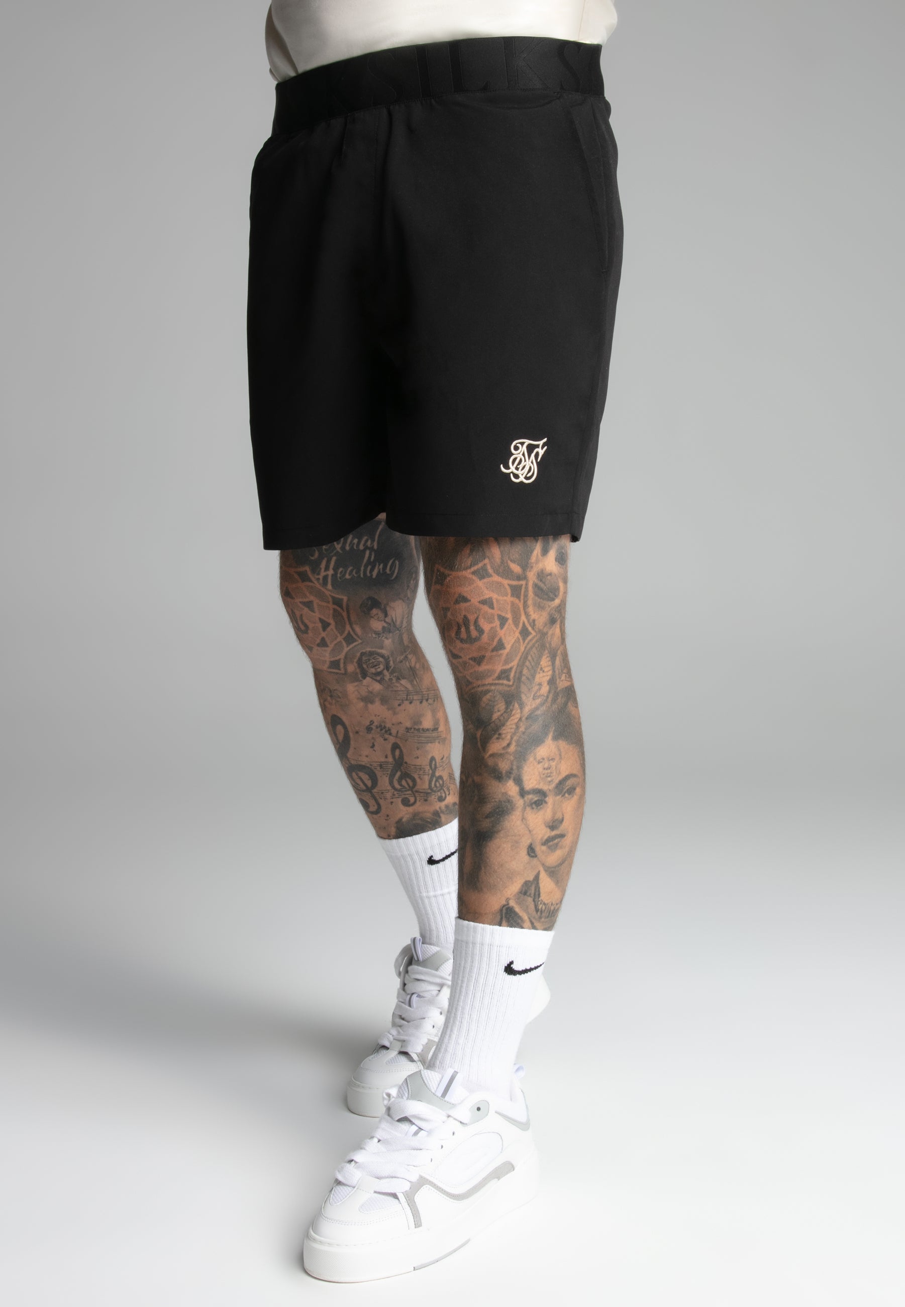 Swim Shorts in Black Swimming trunks SikSilk