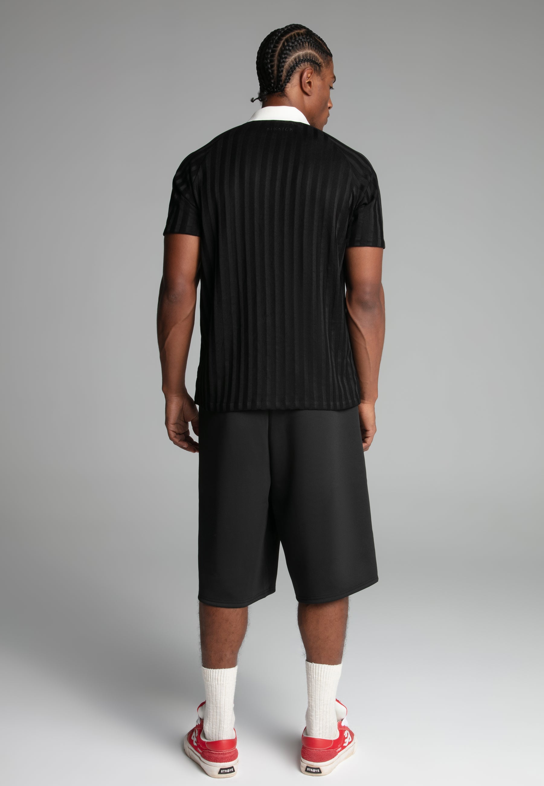 Polo T-Shirt in Black T-Shirts SikSilk