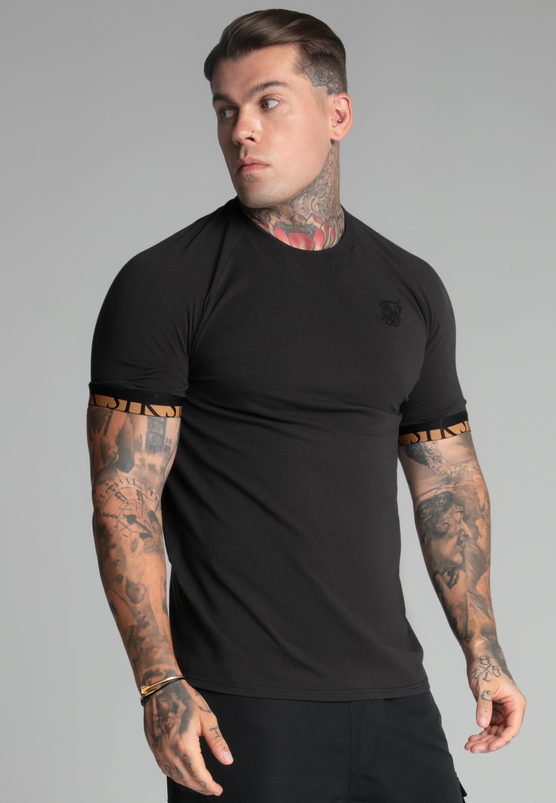Tech T-Shirt in Black T-Shirts SikSilk