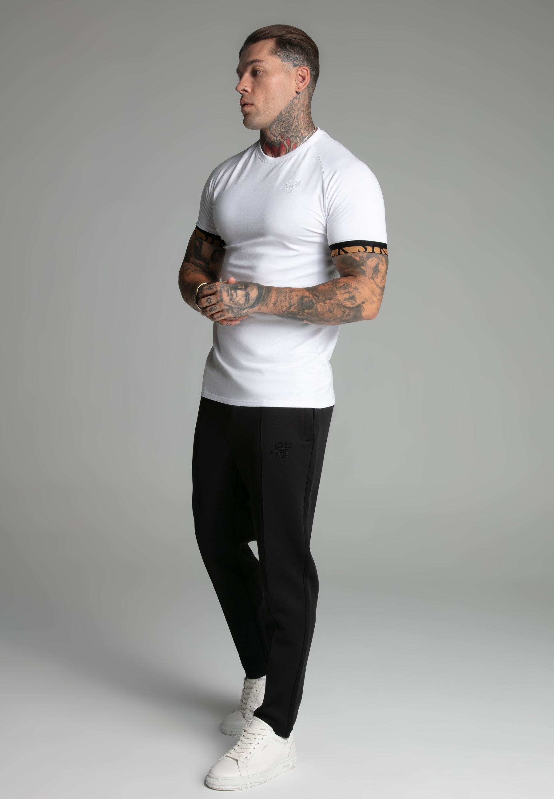 Tech T-Shirt in White T-Shirts SikSilk