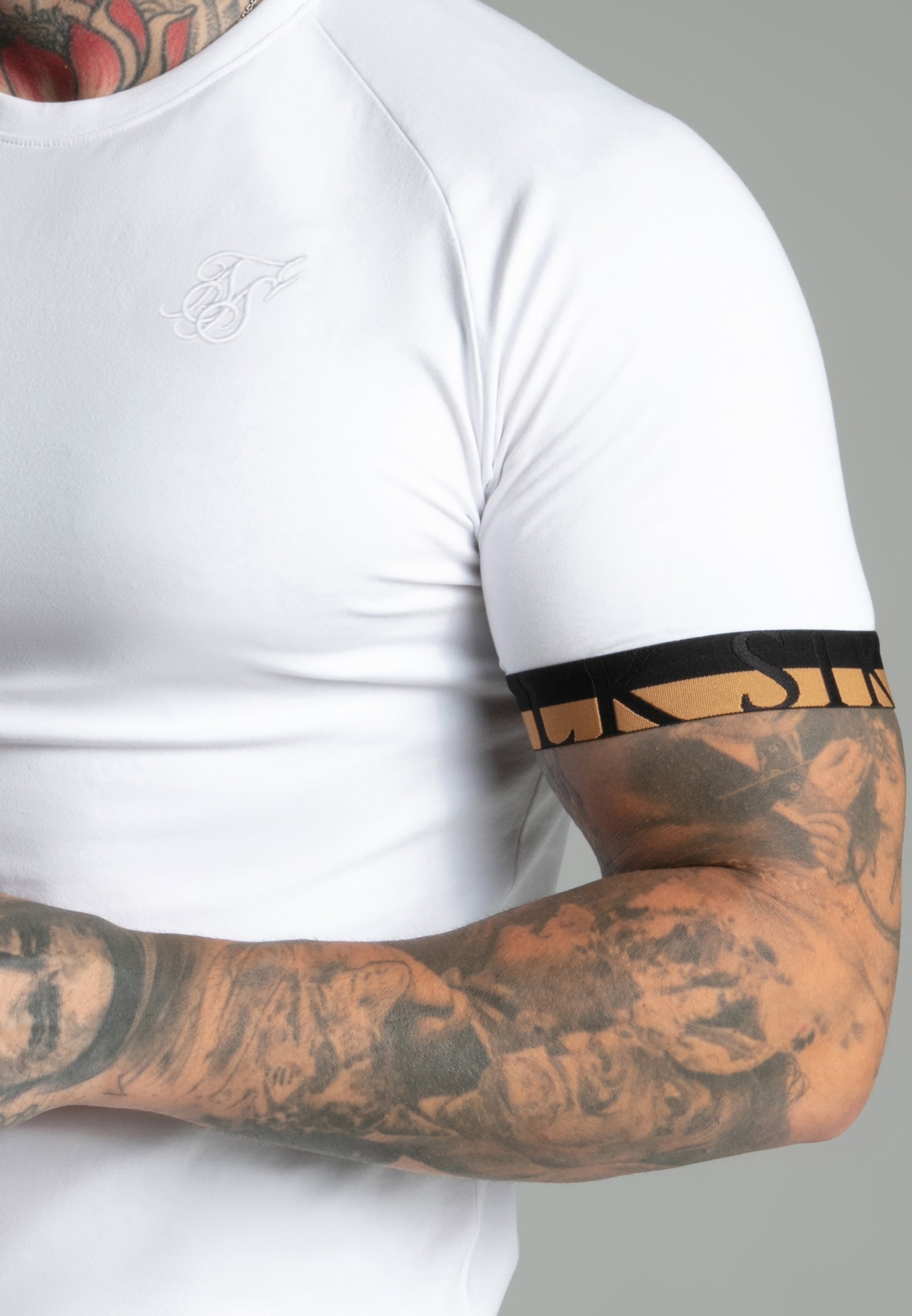 Tech T-Shirt in White T-Shirts SikSilk
