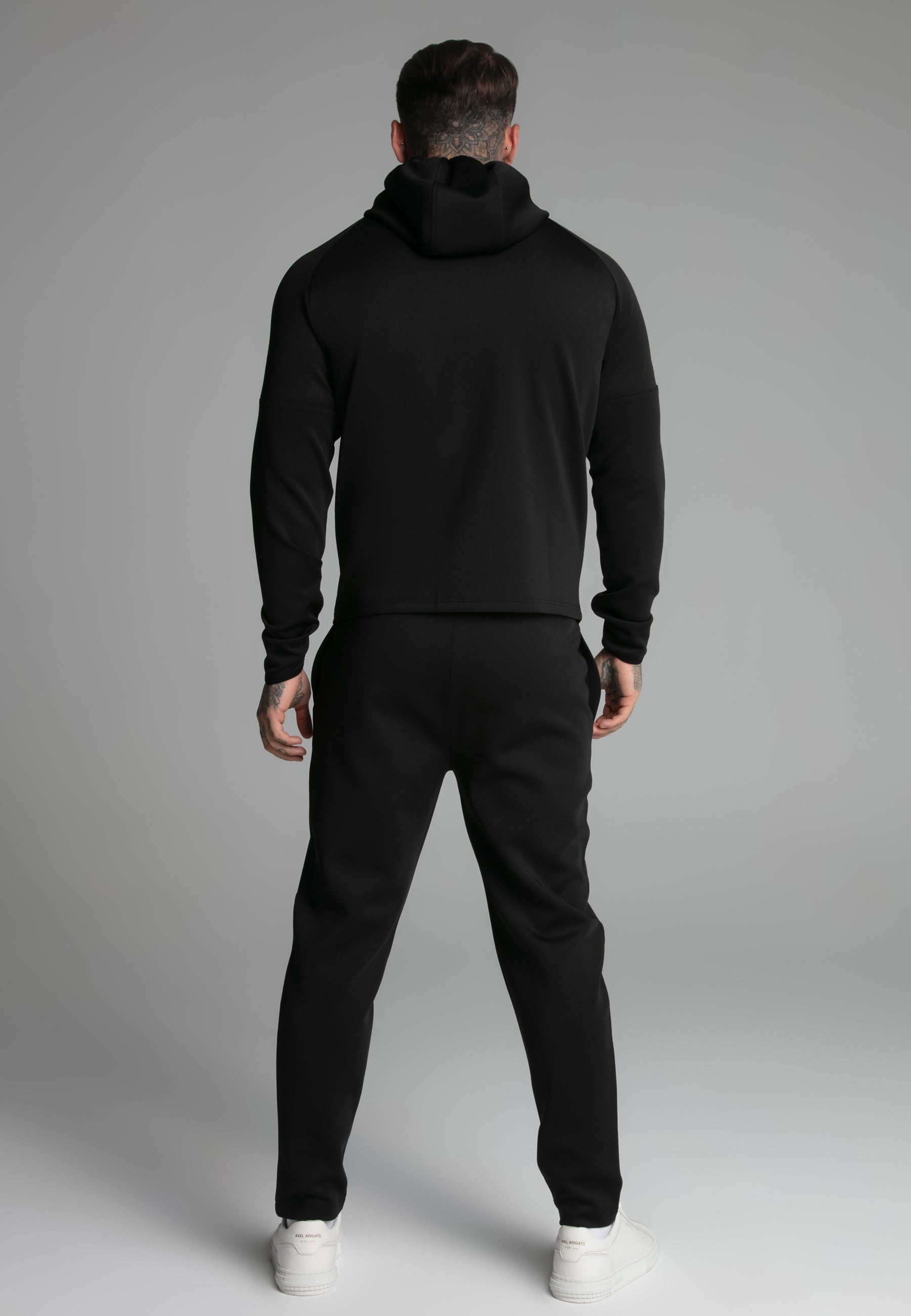 Full zip hoodie in black Sweat jackets SikSilk