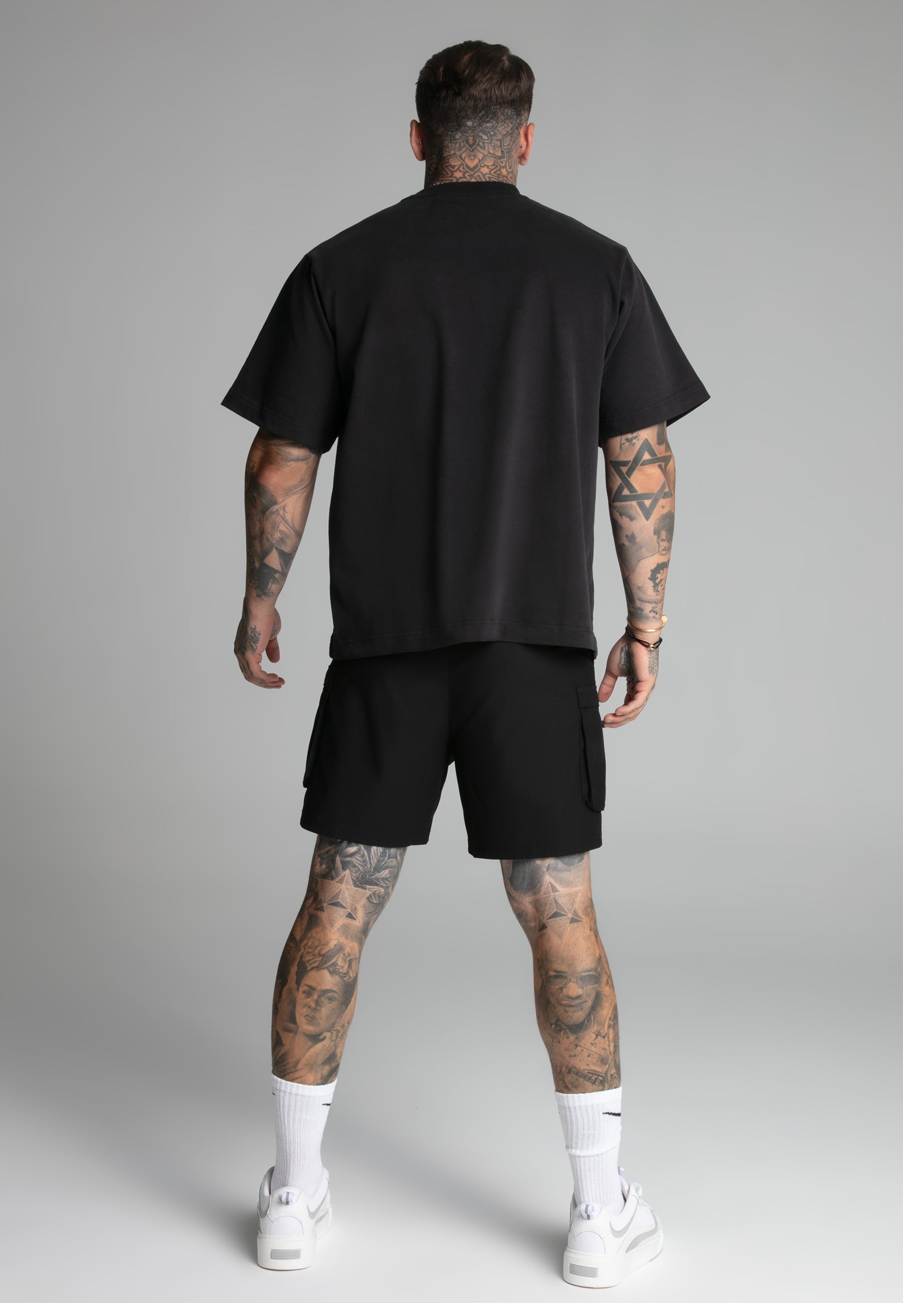 Smart Cargo Shorts in Black Shorts SikSilk