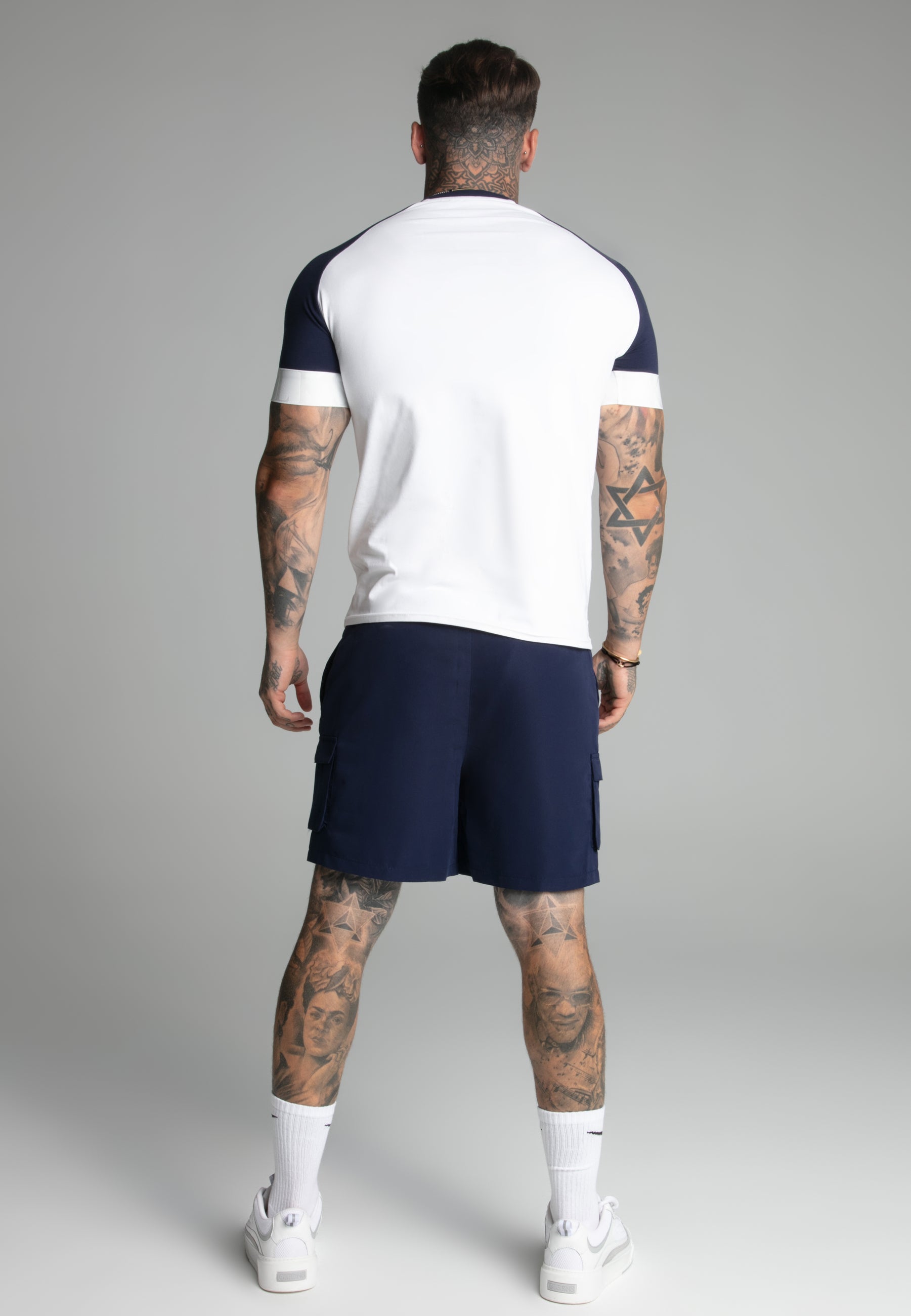 Cargo Swim Short in Black Swimming Trunks SikSilk