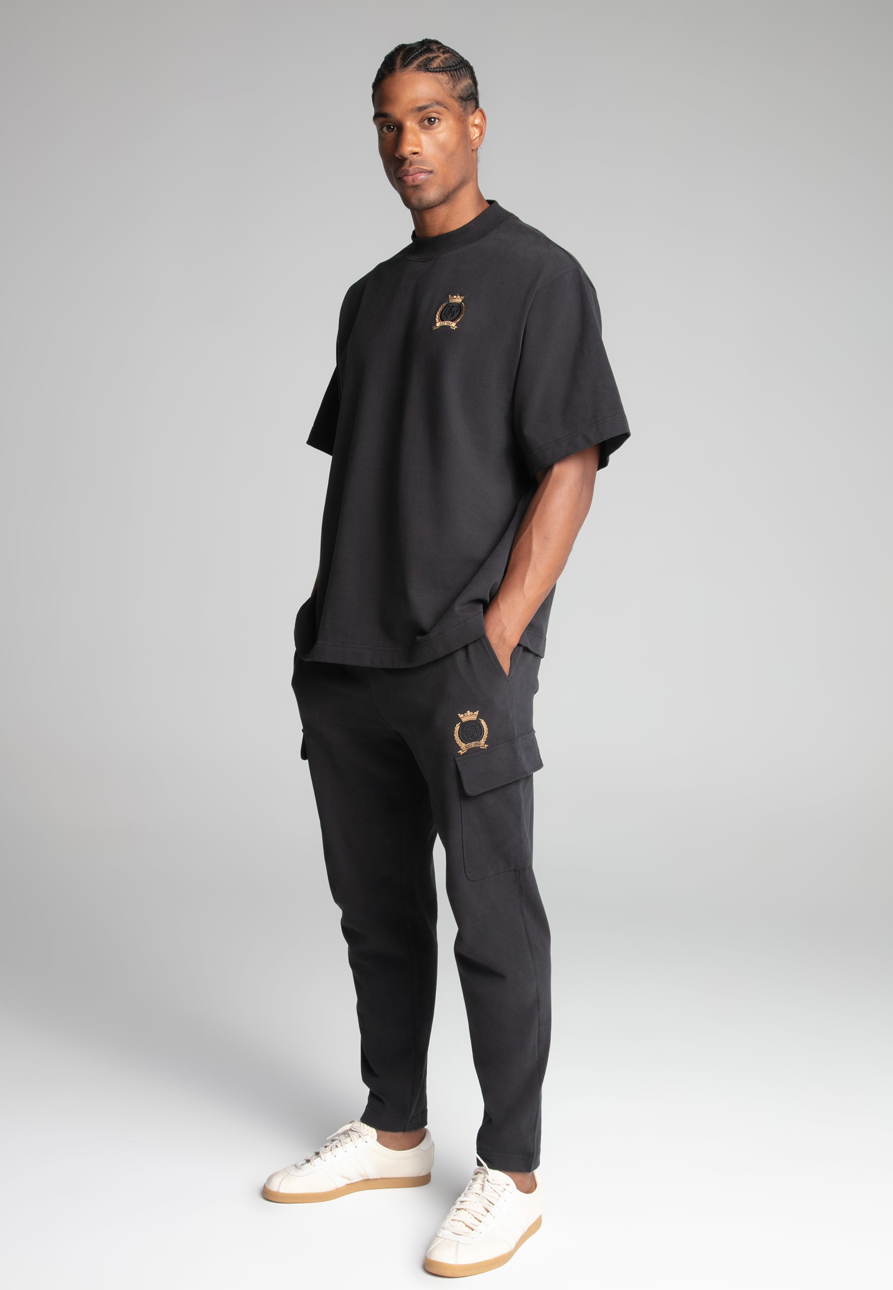Premium Crest T-Shirt in Black T-Shirts SikSilk
