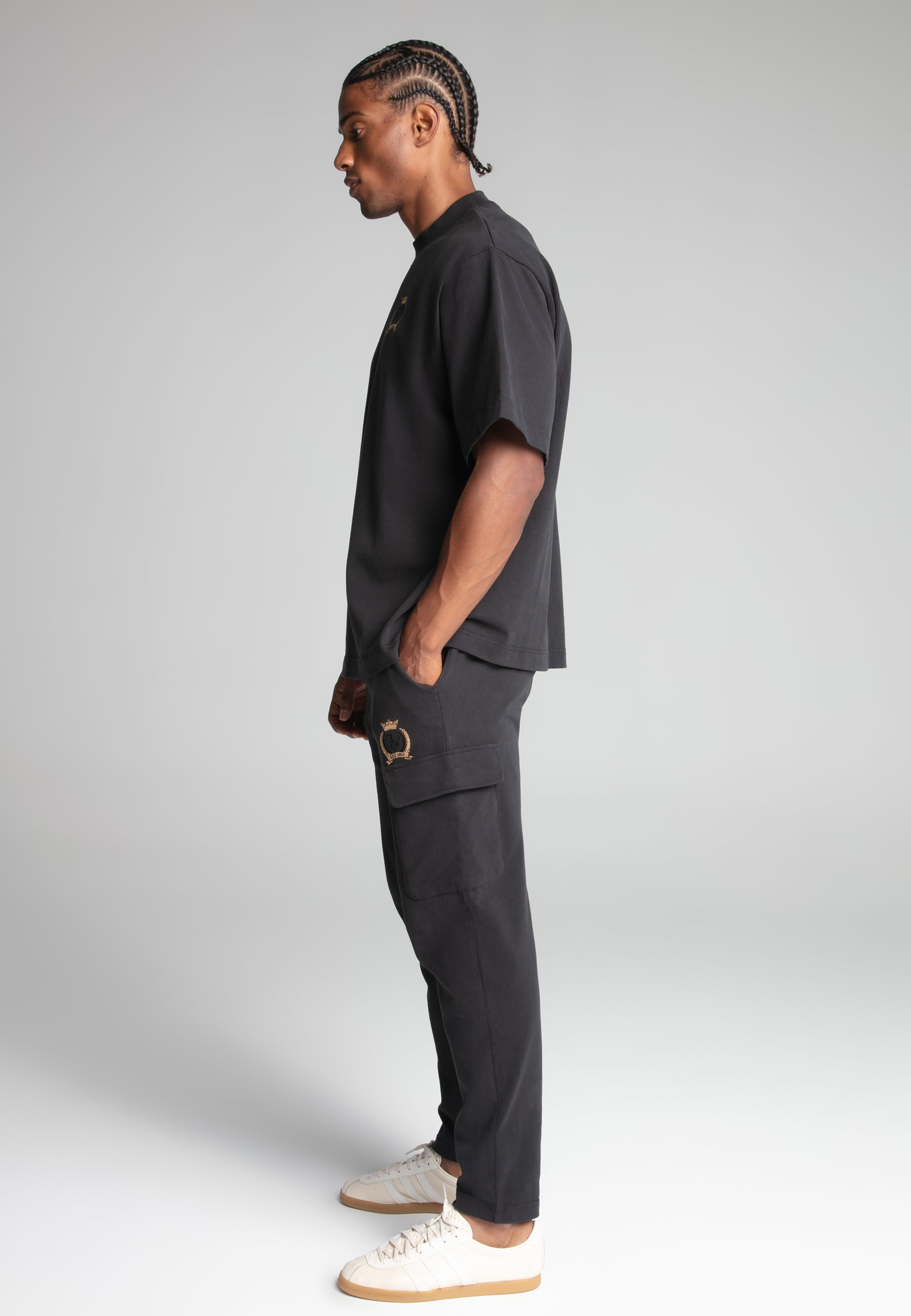 Premium Crest T-Shirt in Black T-Shirts SikSilk