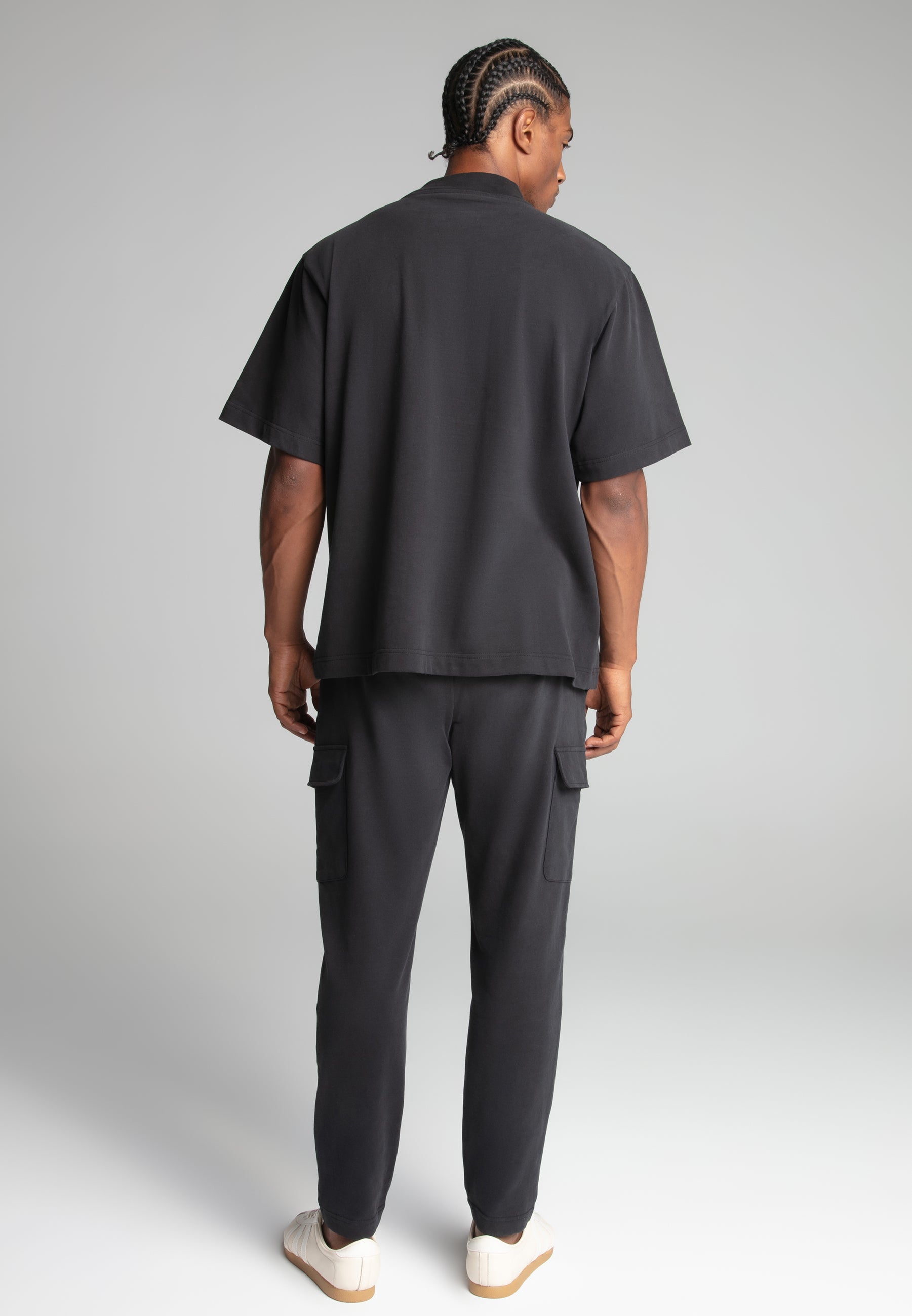 Crest Cargo Joggers in Black Pants SikSilk