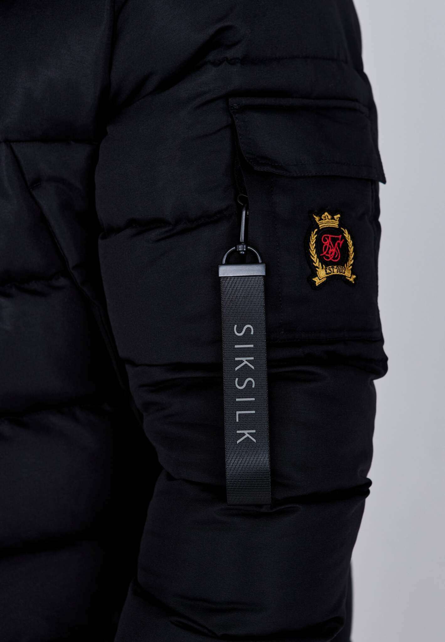 Parka in Black Jackets SikSilk