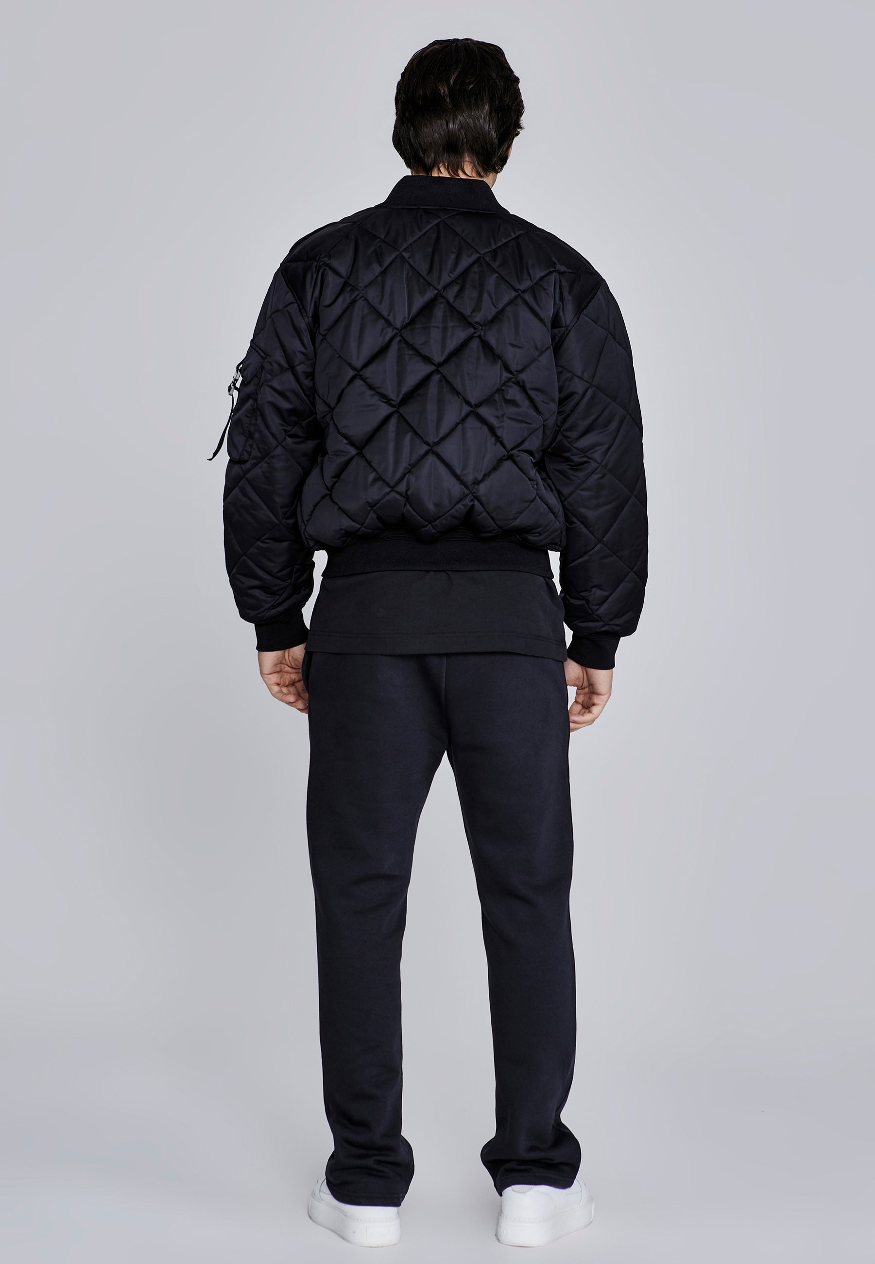 Bomber Jacket in Black Jackets SikSilk