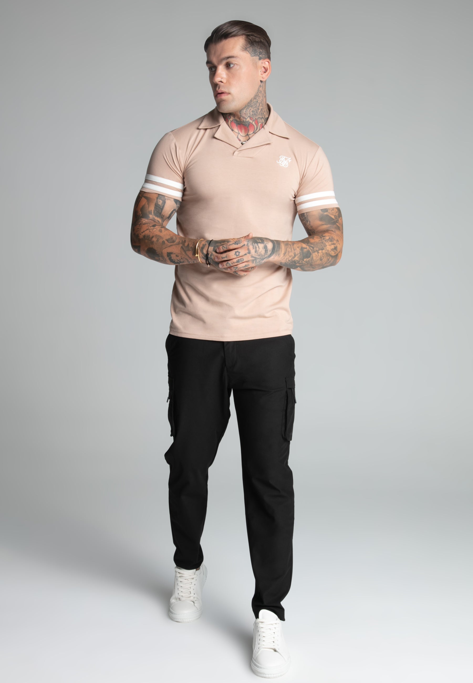 Tournament Revere Polo in Brown T-Shirts SikSilk