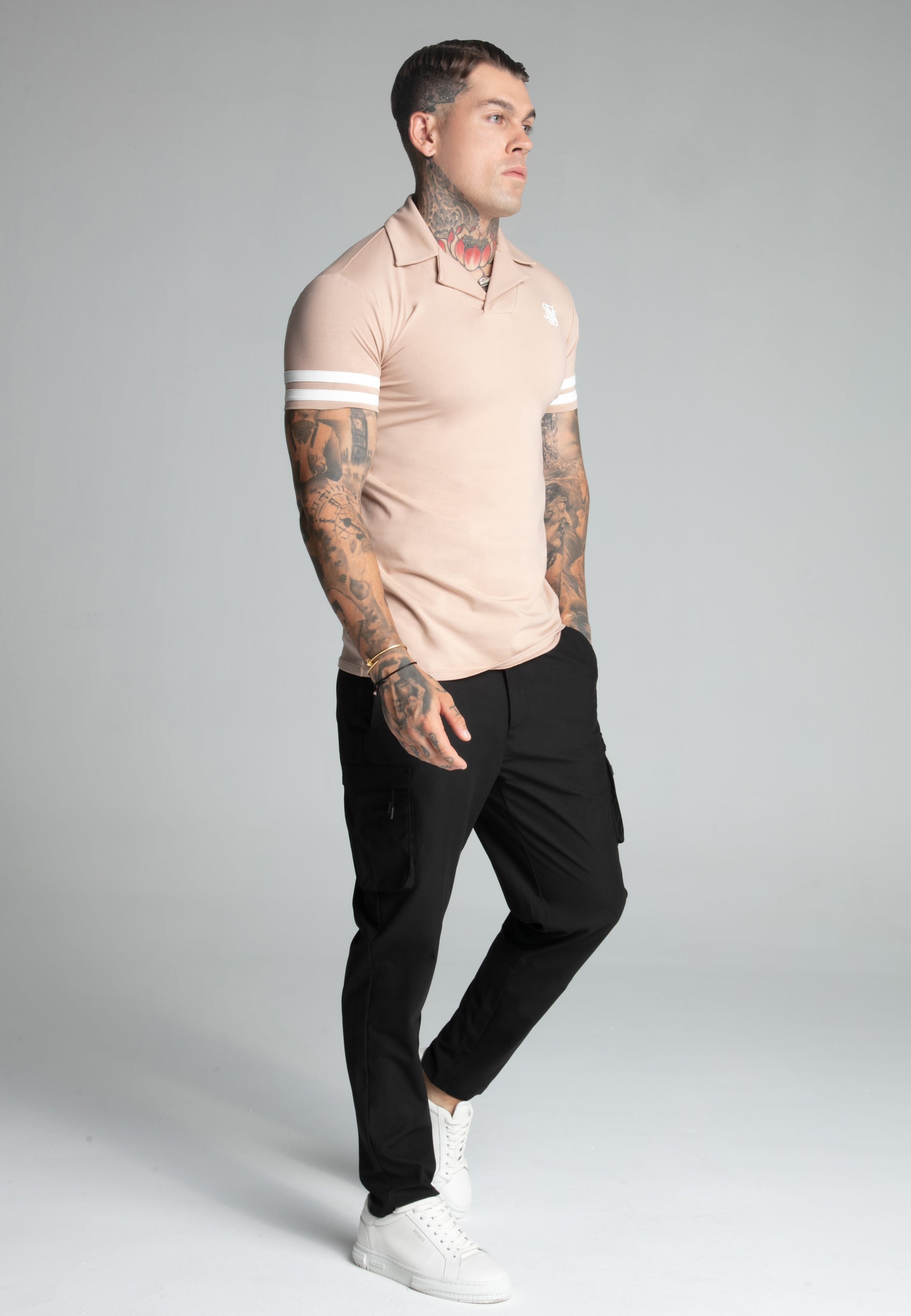 Tournament Revere Polo in Brown T-Shirts SikSilk