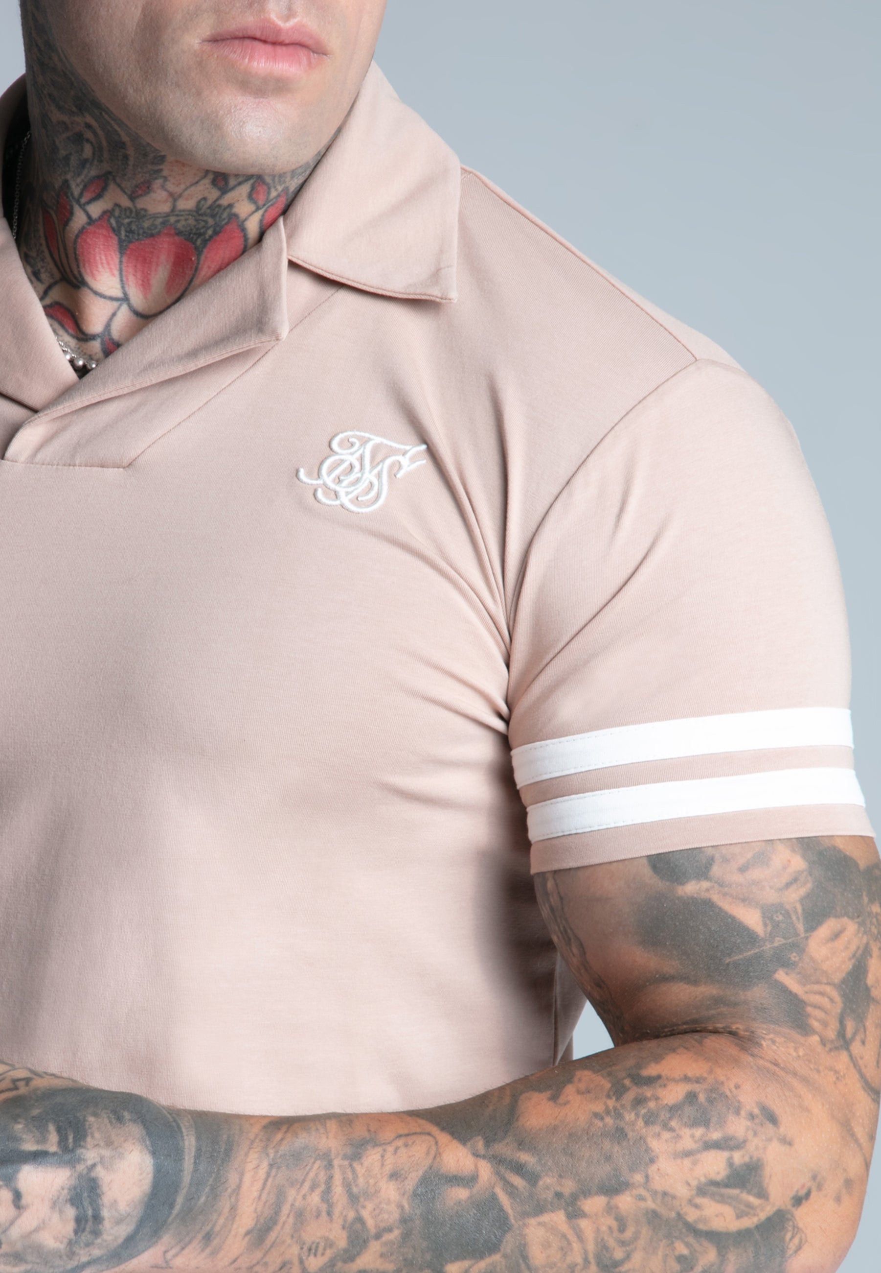 Tournament Revere Polo in Brown T-Shirts SikSilk