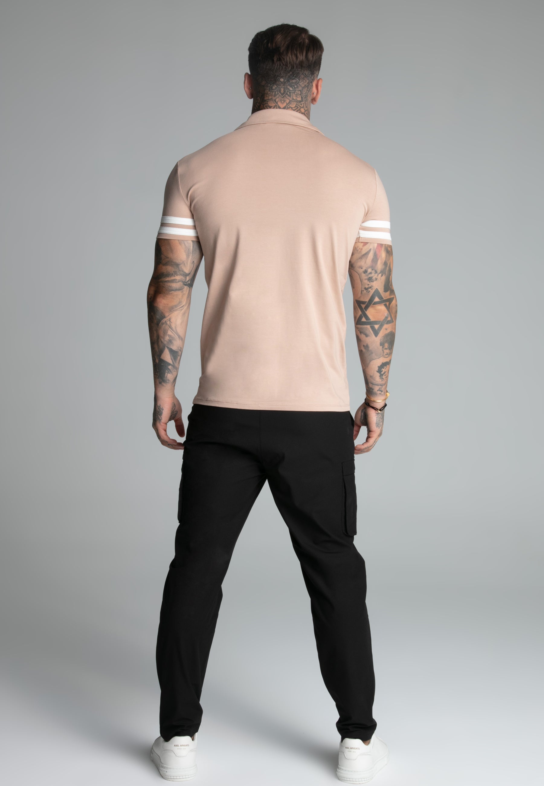 Tournament Revere Polo in Brown T-Shirts SikSilk