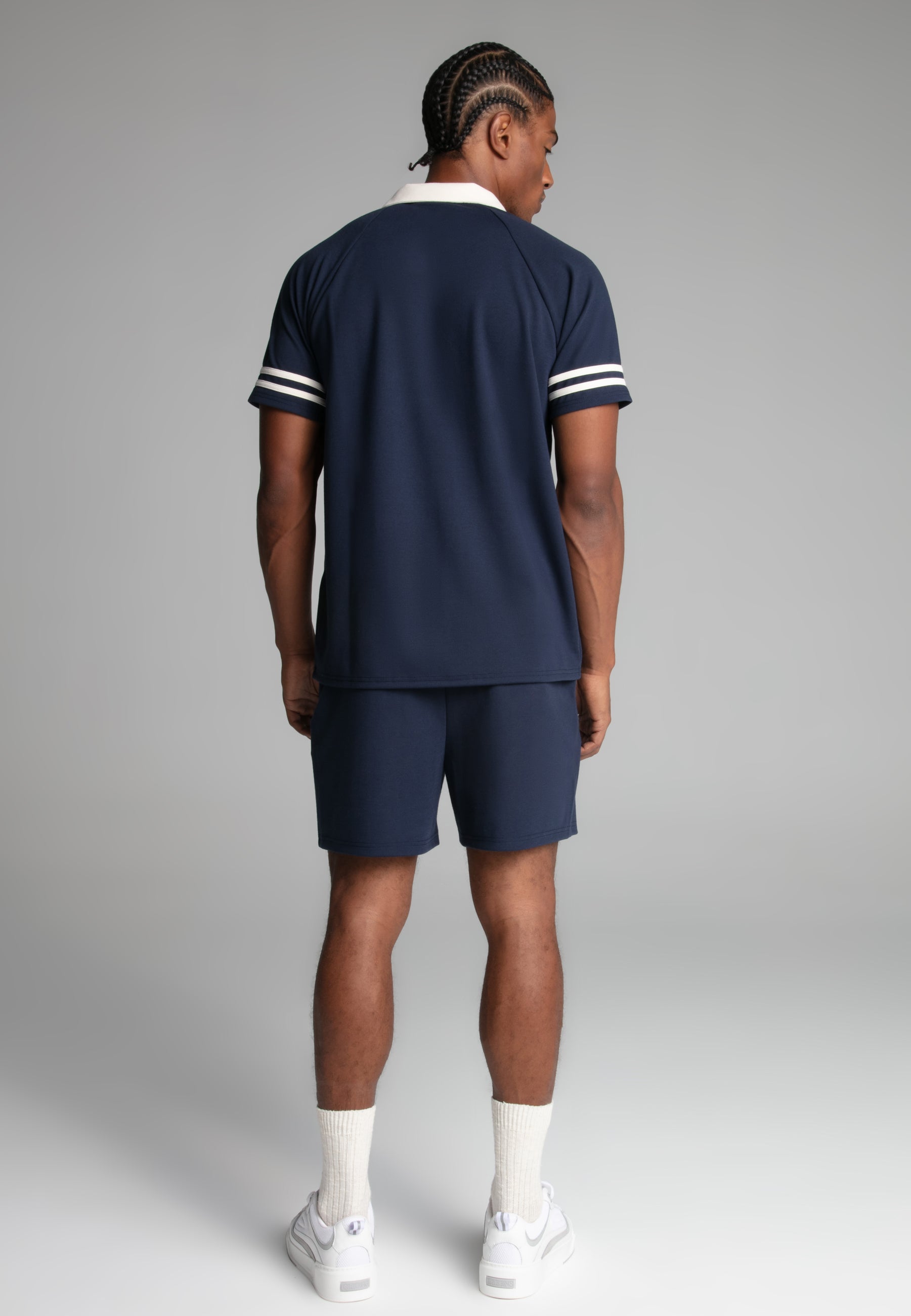 Retro Shorts in Navy Shorts SikSilk