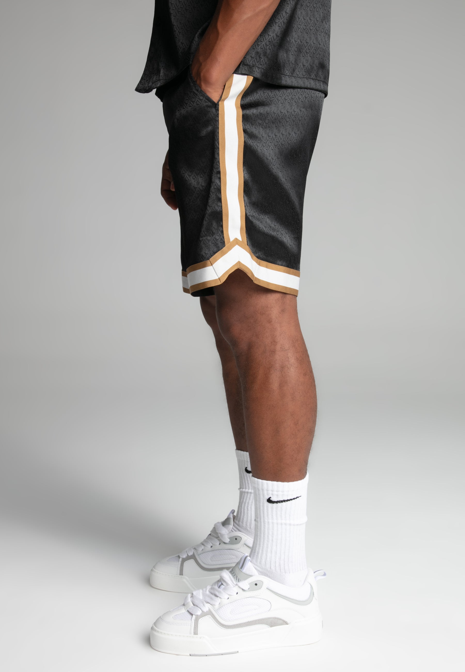 Resort Shorts in Black Shorts SikSilk