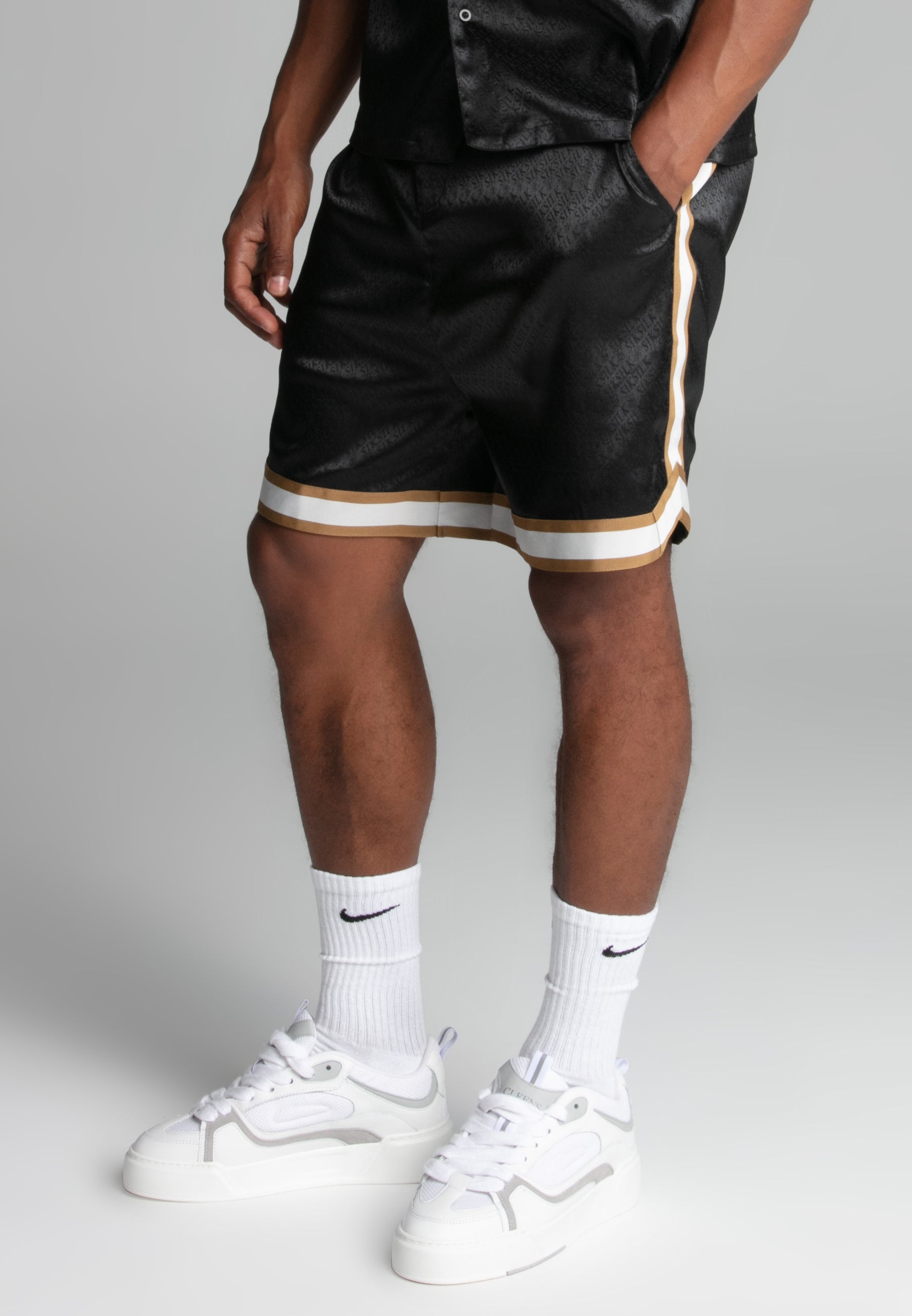 Resort Shorts in Black Shorts SikSilk