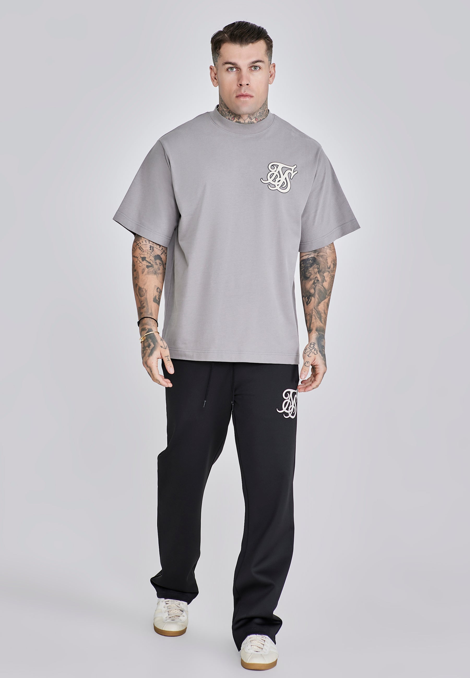 Oversized T-Shirt in Grey T-Shirts SikSilk