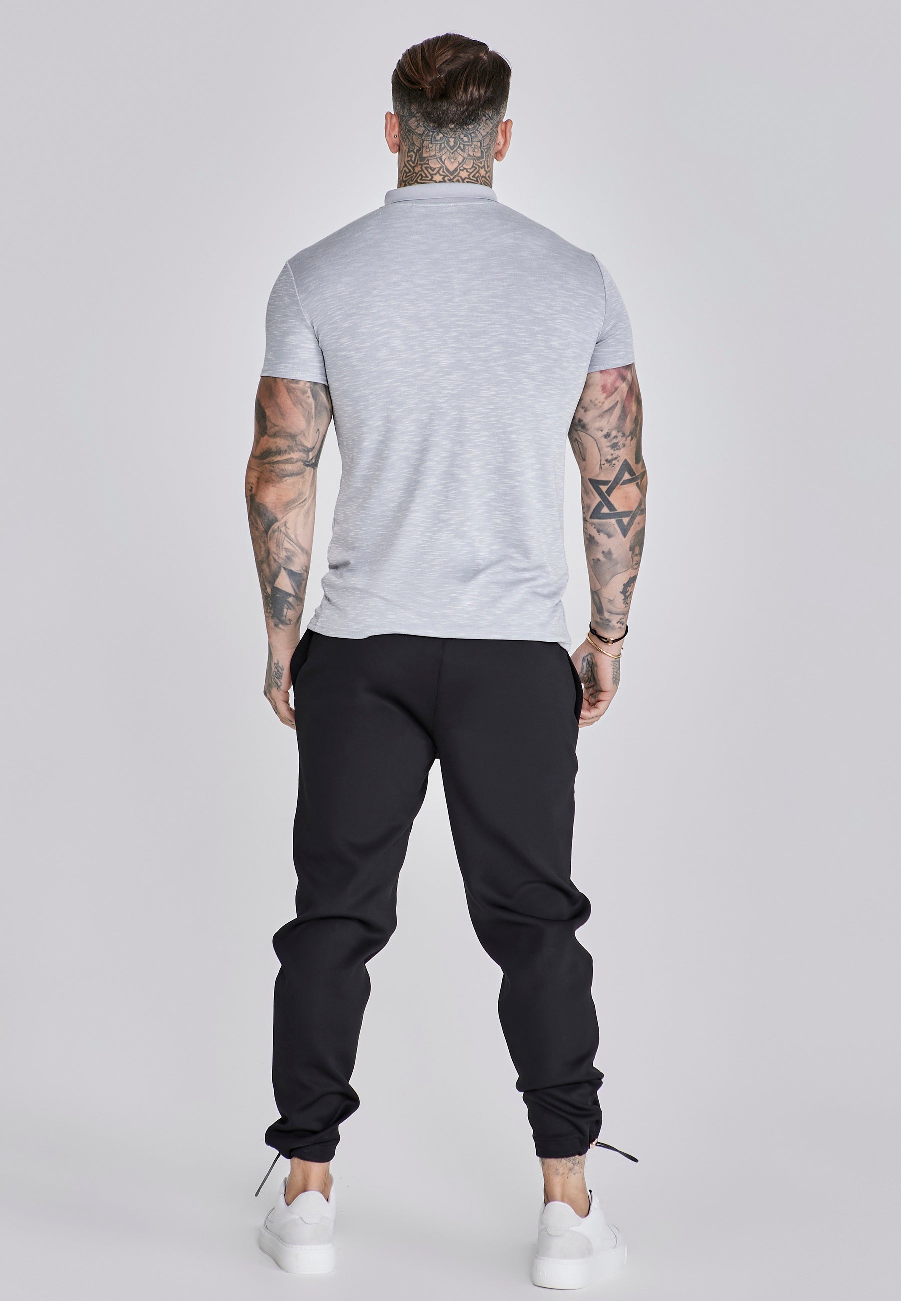 Smart Polo in Grey Marl T-Shirts SikSilk