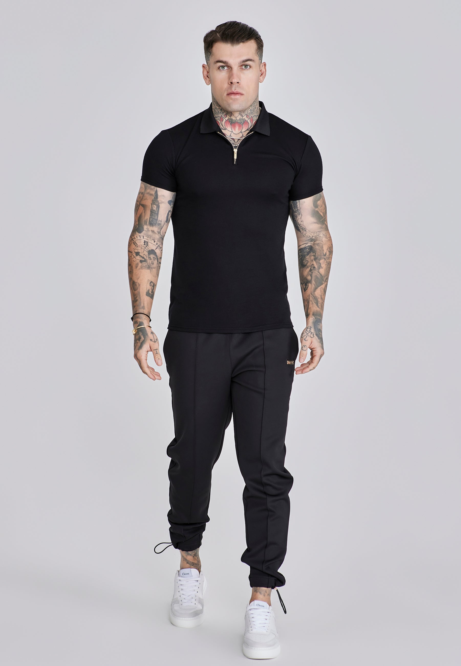 Smart Polo in Black T-Shirts SikSilk