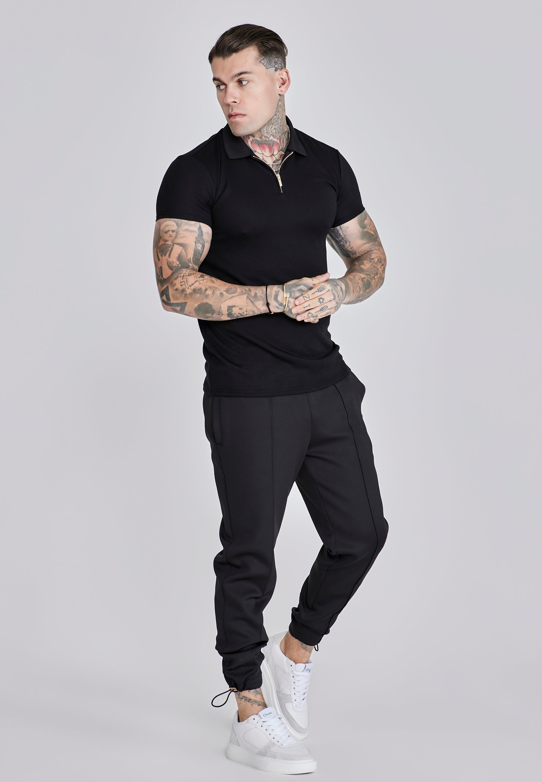 Smart Polo in Black T-Shirts SikSilk