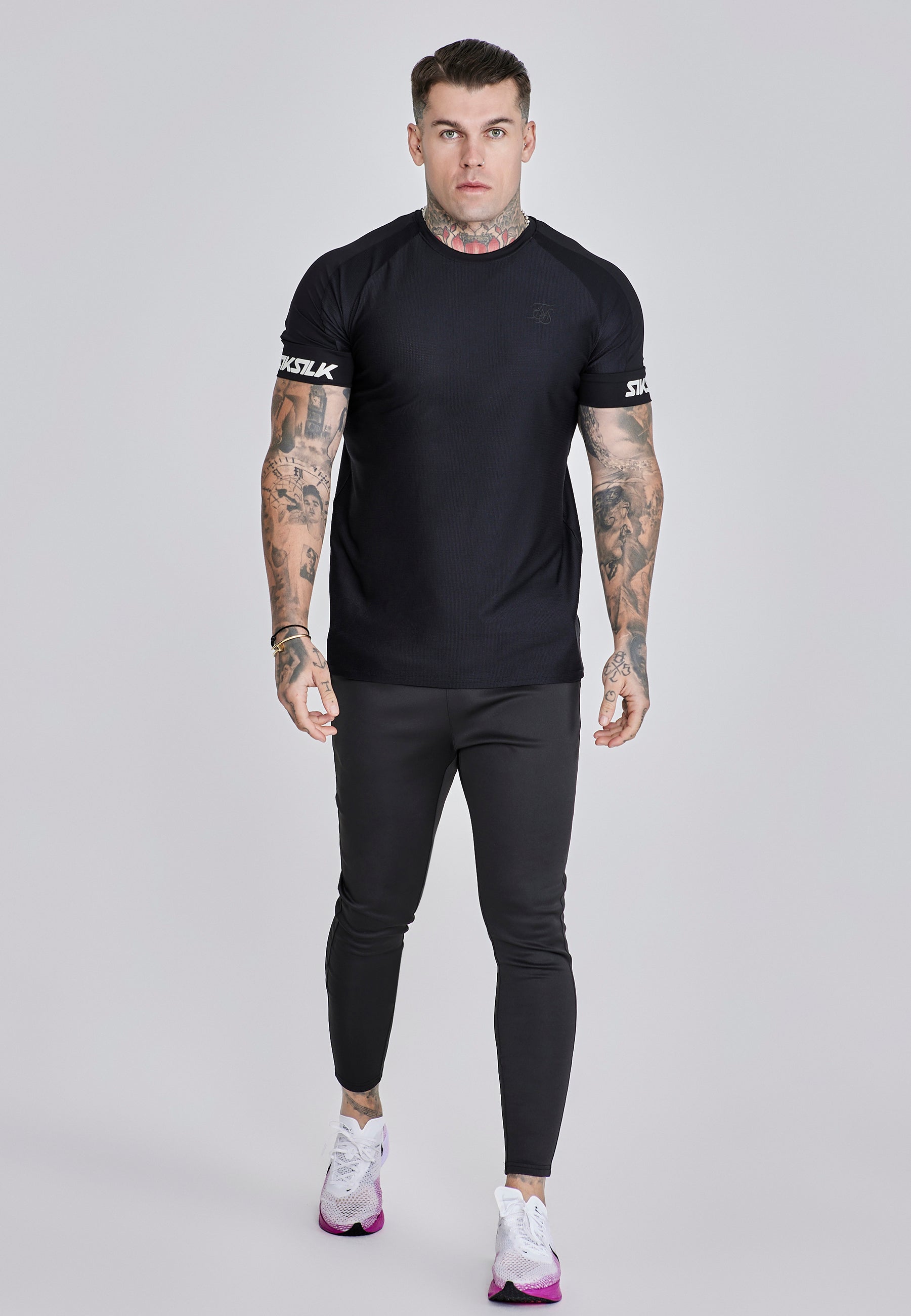 Active Tech T-Shirt in Black T-Shirts SikSilk
