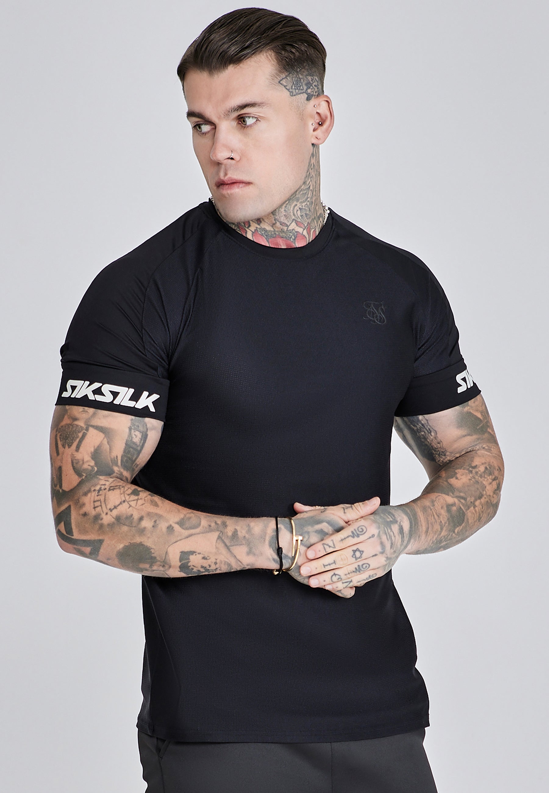 Active Tech T-Shirt in Black T-Shirts SikSilk
