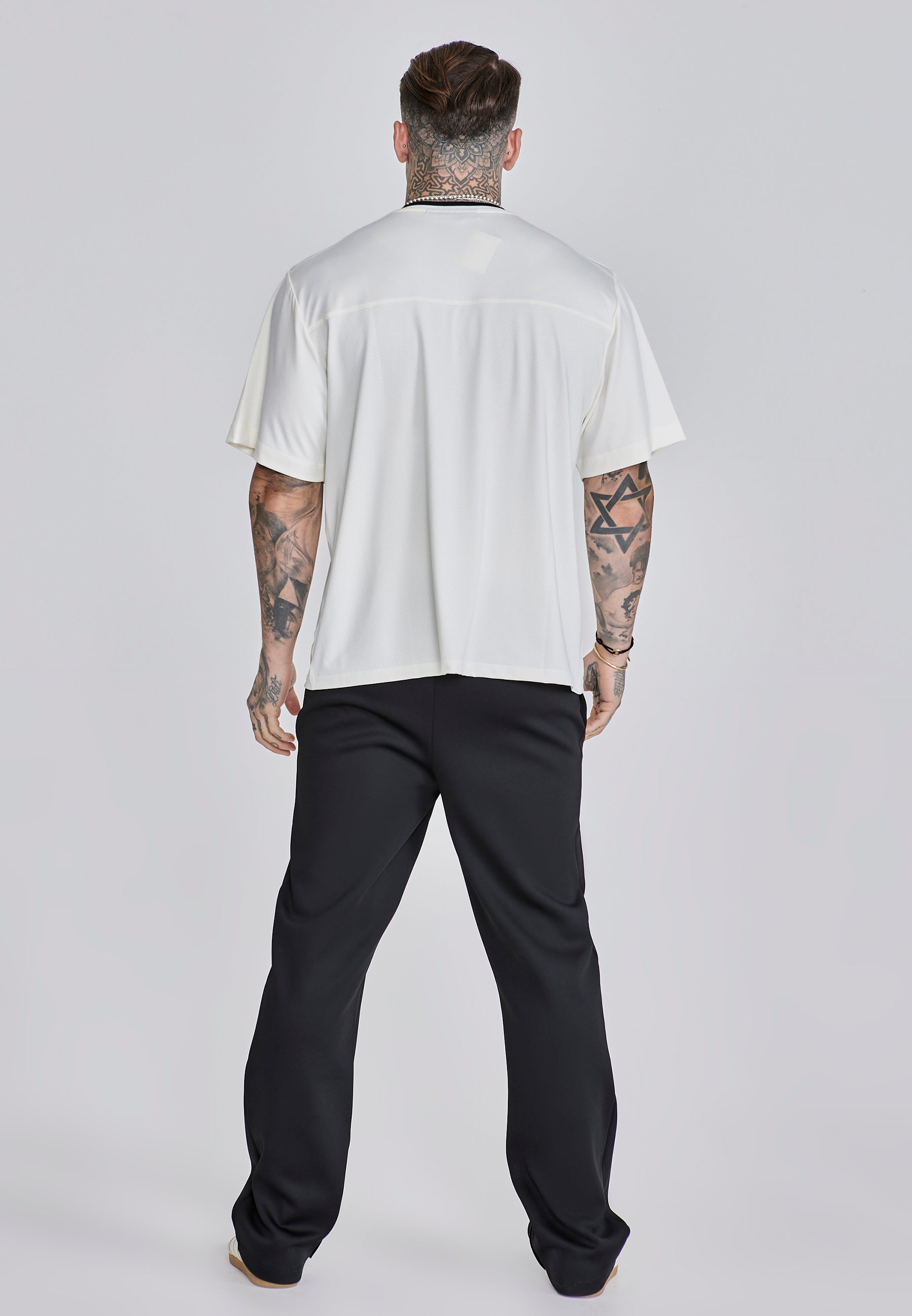 Sports T-shirt in ecru T-shirts SikSilk