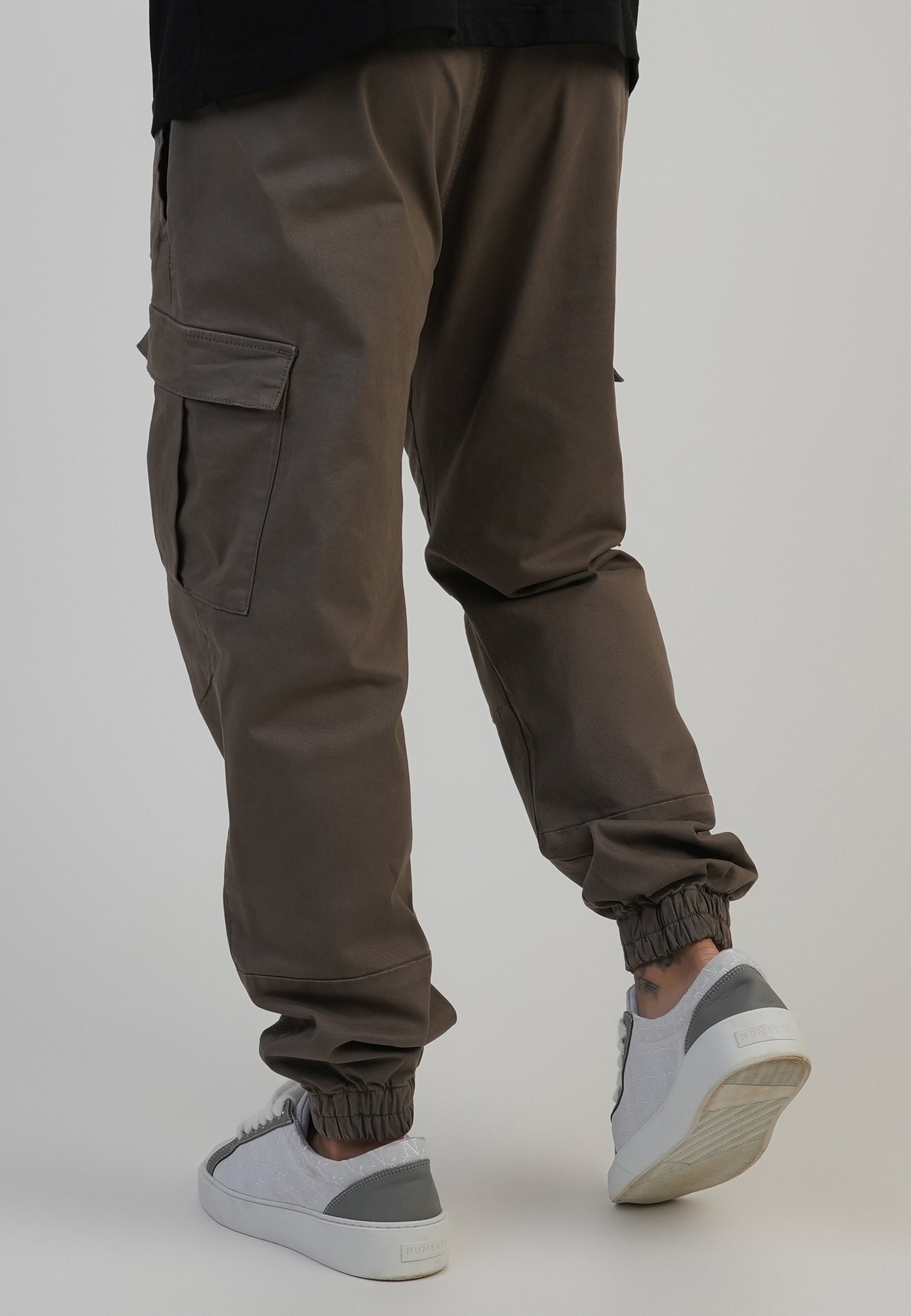 Slim Fit Cargos in Brown Pants SikSilk