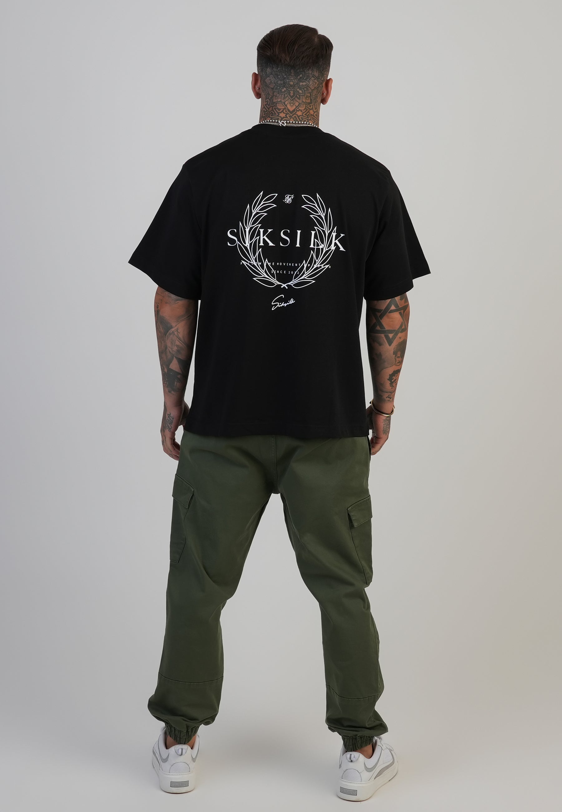 Slim Fit Cargos in Khaki Green Pants SikSilk