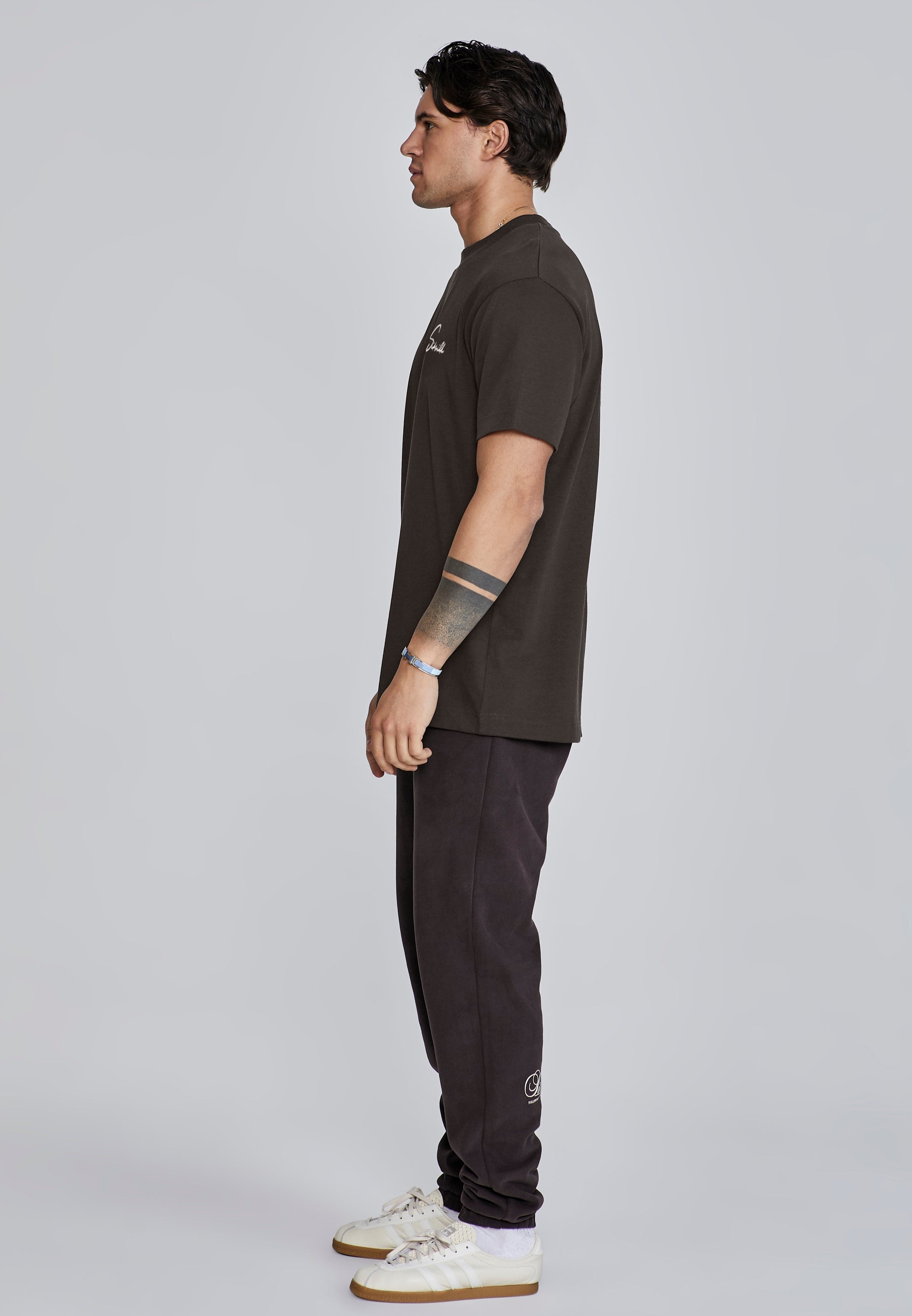 Signature T-Shirt in Brown T-Shirts SikSilk