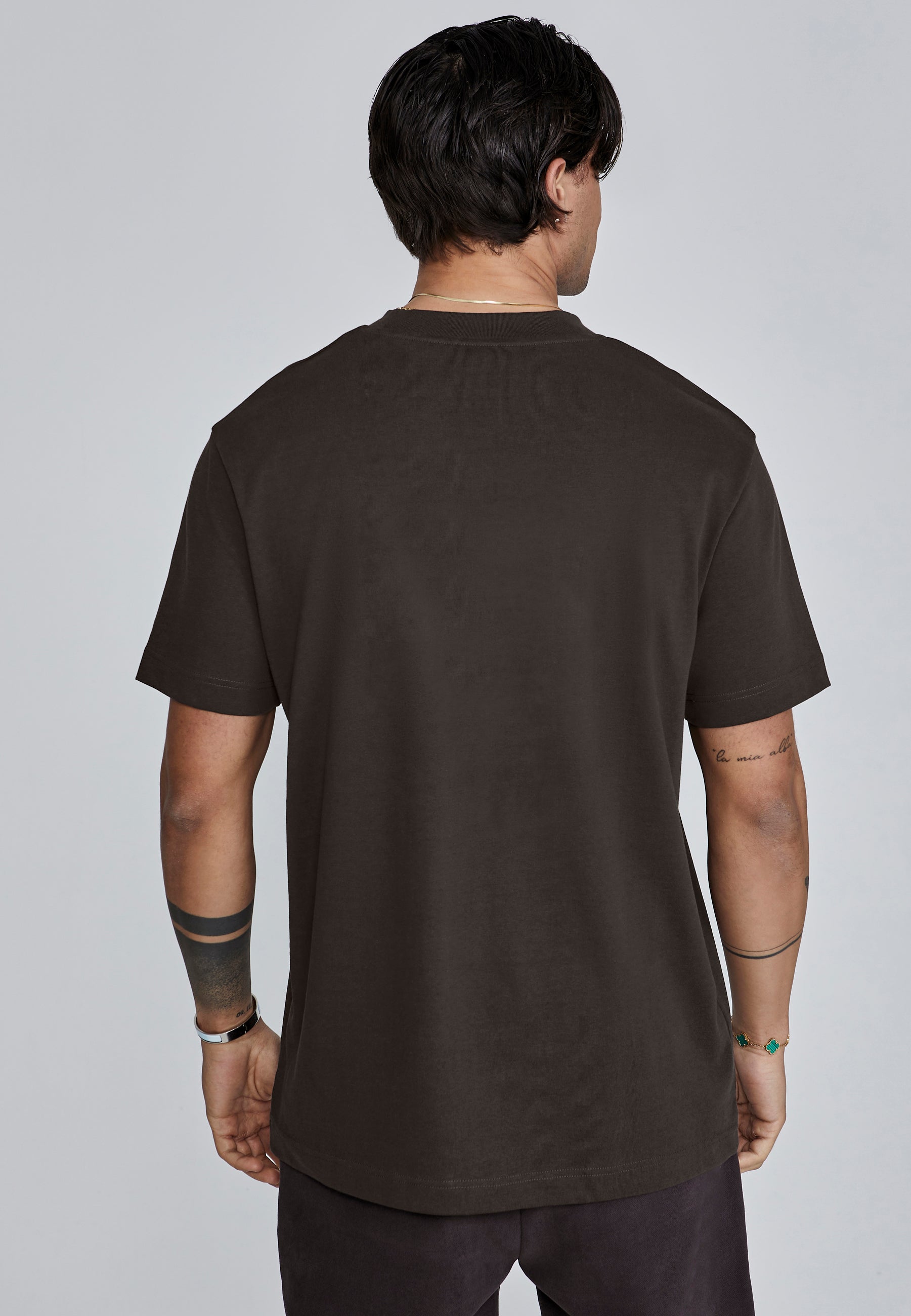 Signature T-Shirt in Brown T-Shirts SikSilk