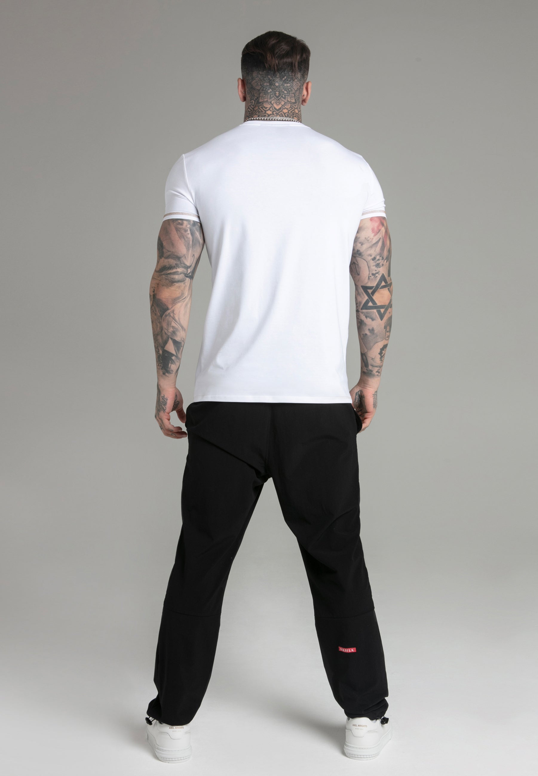 Muscle Fit T-Shirt in White T-Shirts SikSilk