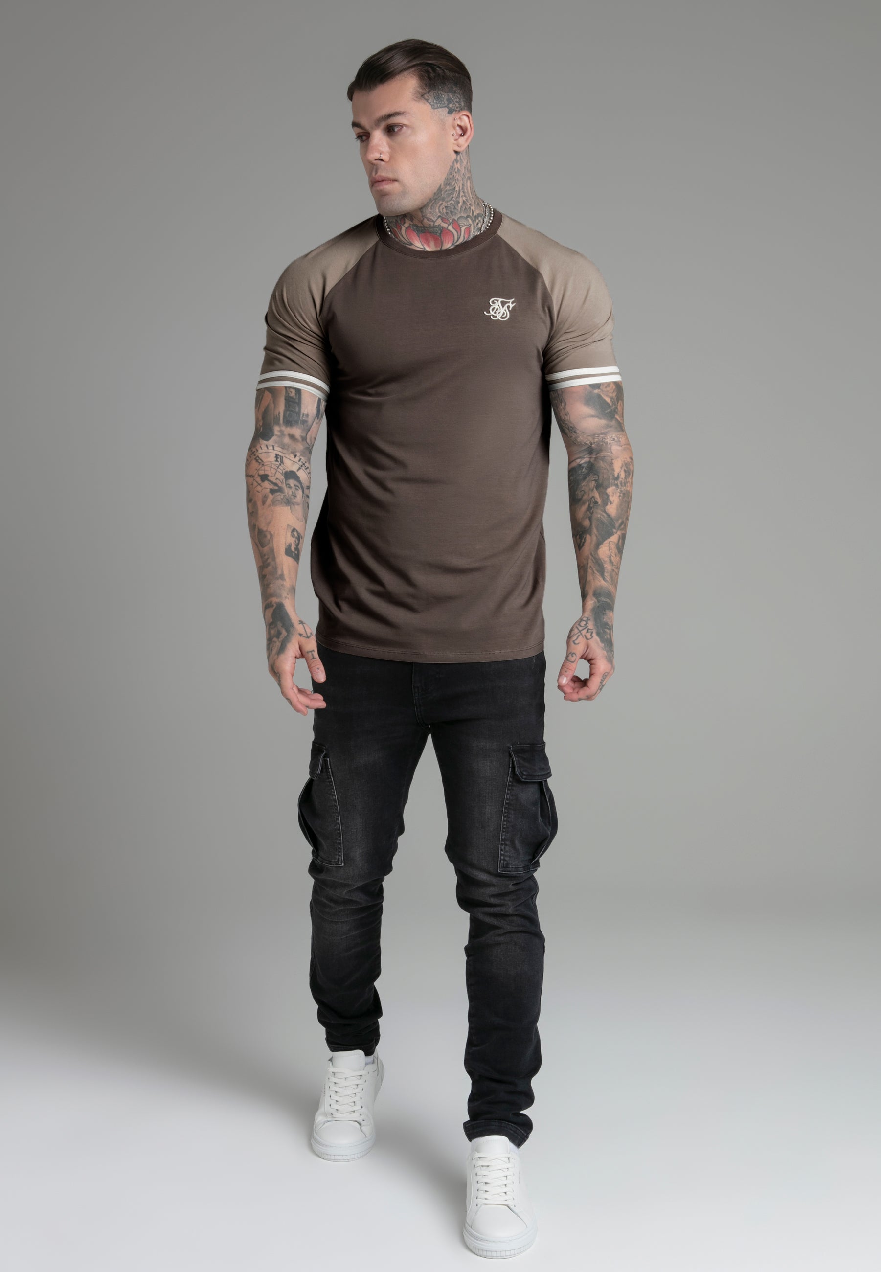 Tournament T-Shirt in Brown T-Shirts SikSilk