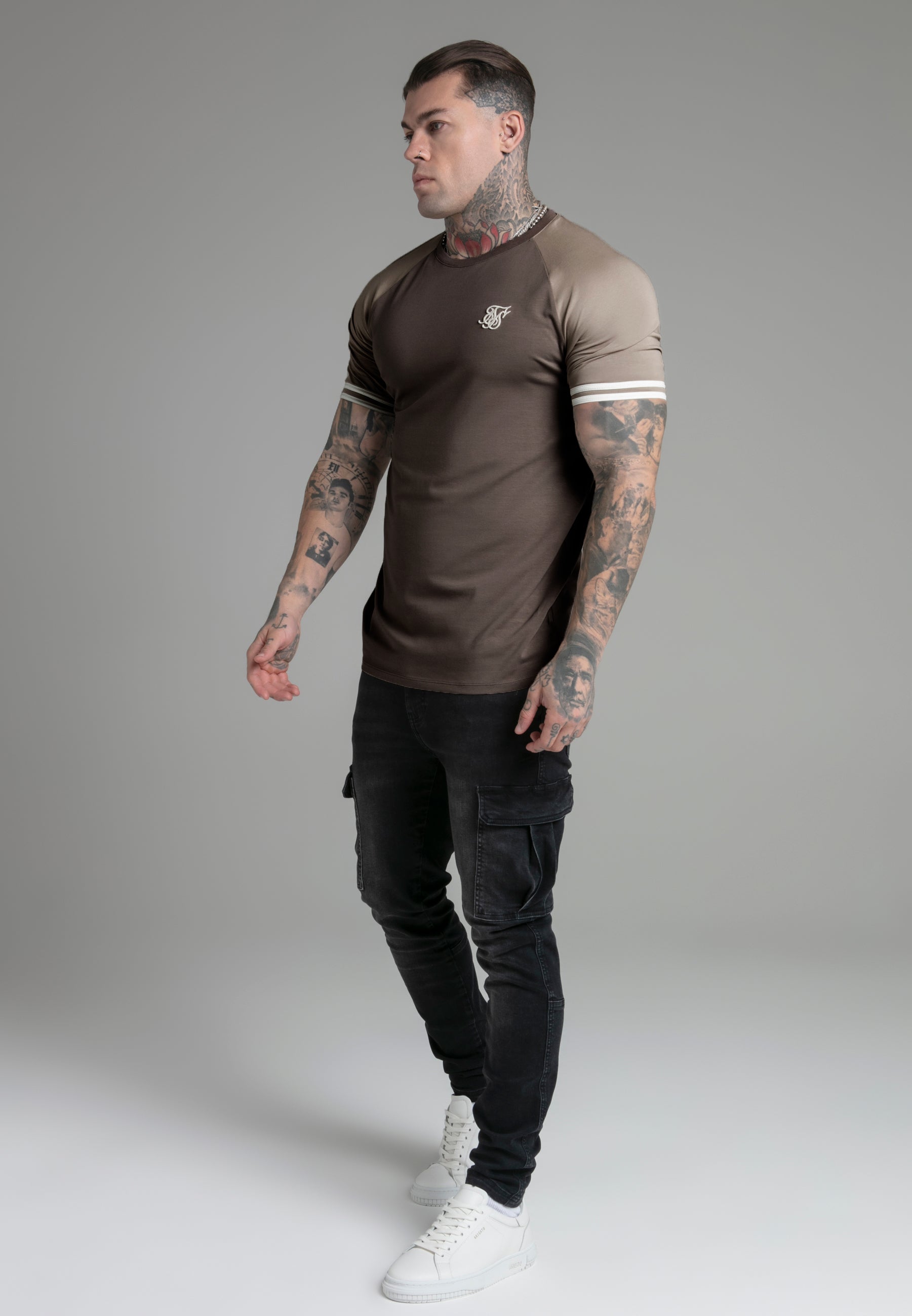 Tournament T-Shirt in Brown T-Shirts SikSilk