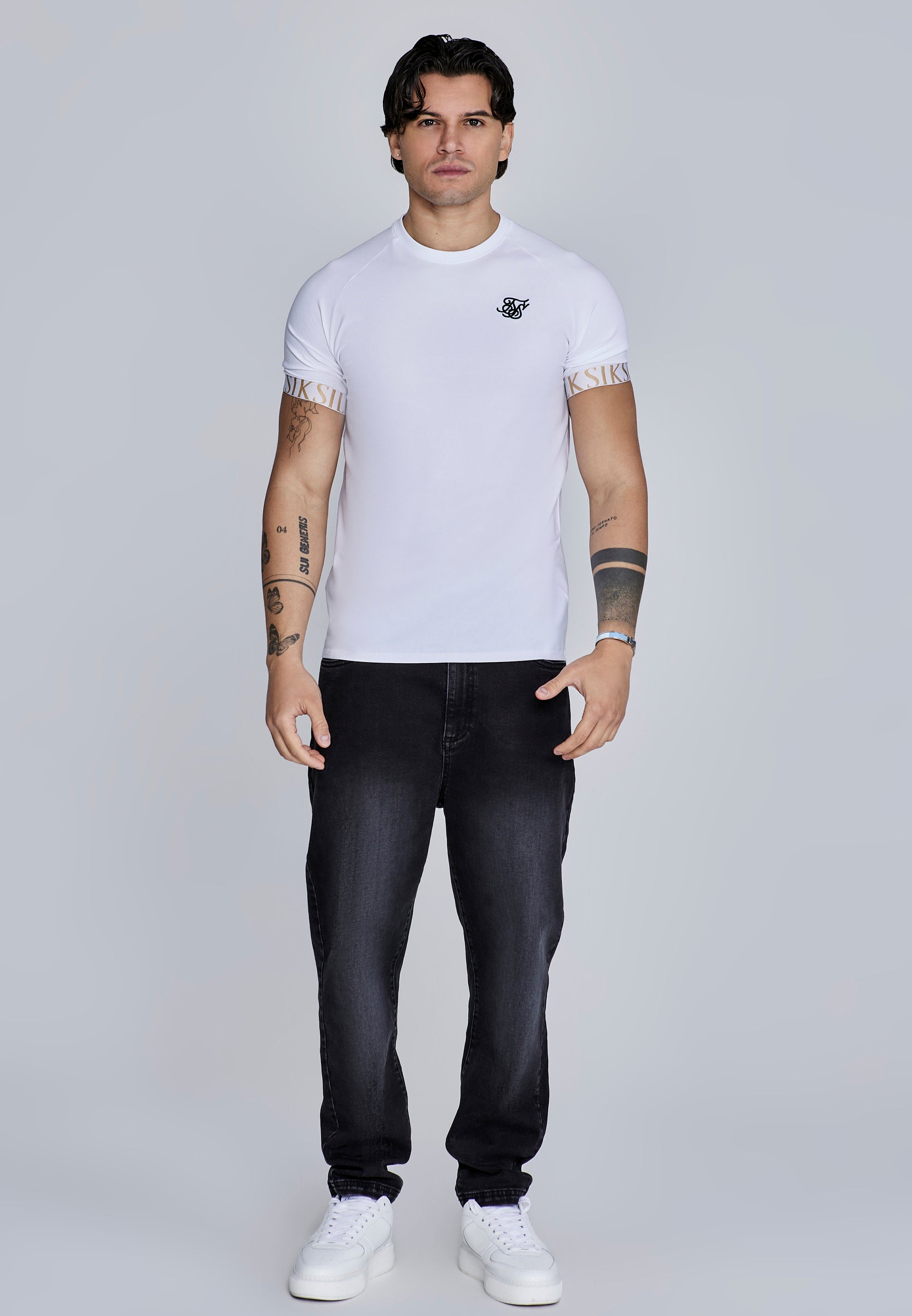 Tech T-Shirt in White T-Shirts SikSilk
