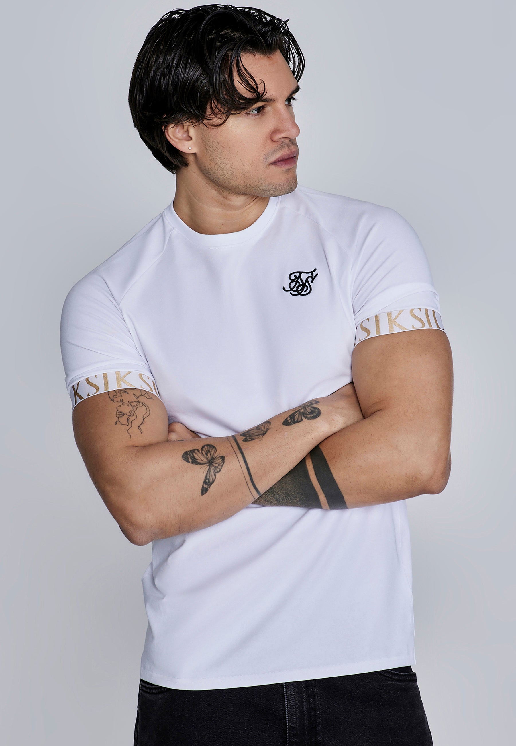Tech T-Shirt in White T-Shirts SikSilk