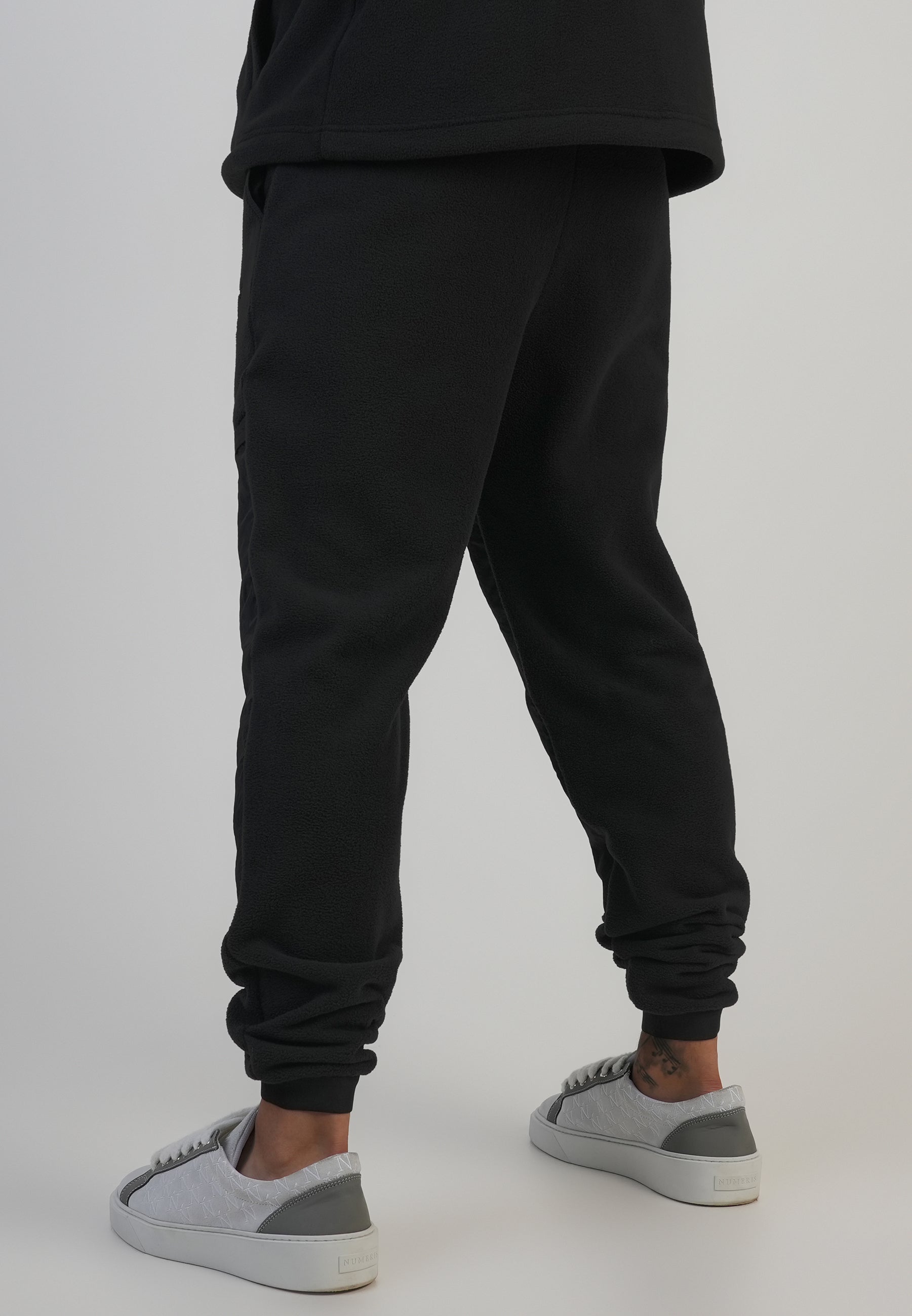 Polar Fleece Joggers in Black Pants SikSilk