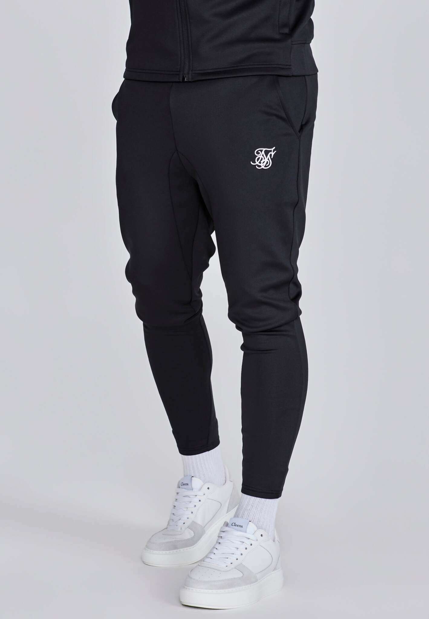 Hoodie and Joggers Set in Black Sets SikSilk