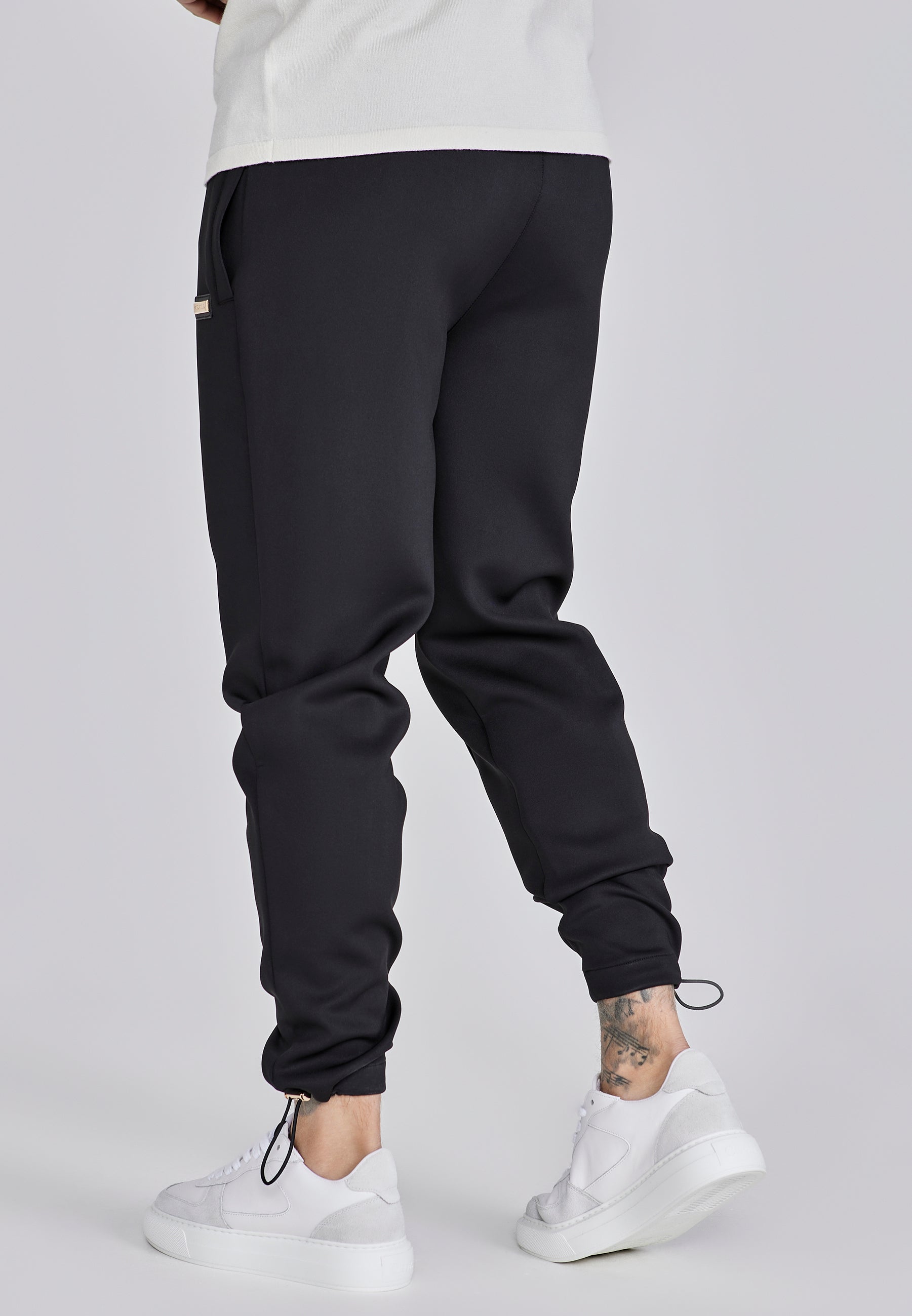 Smart Cargo Joggers in Black Pants SikSilk