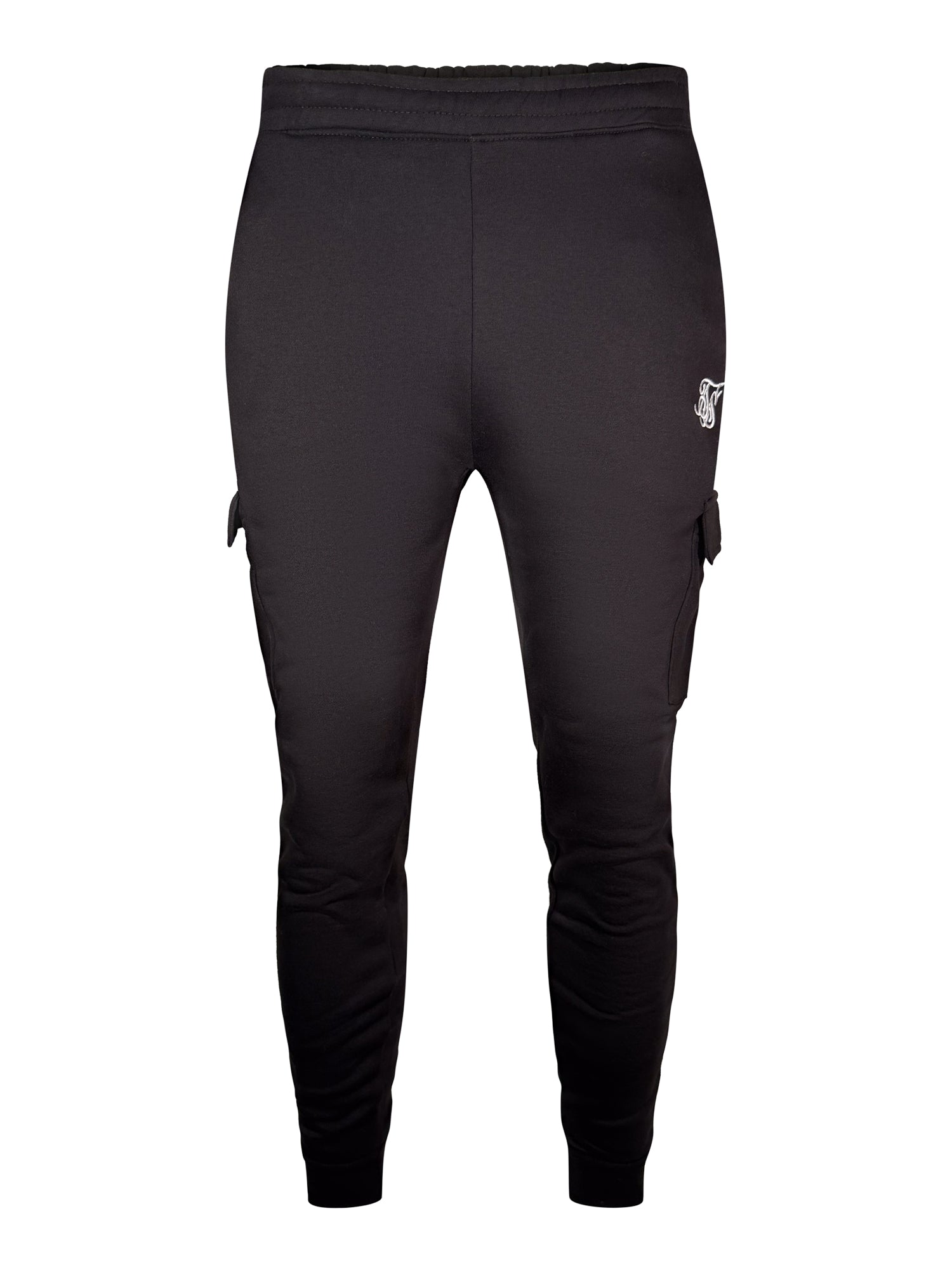 Essentials Cargo Joggers in Black Pants SikSilk