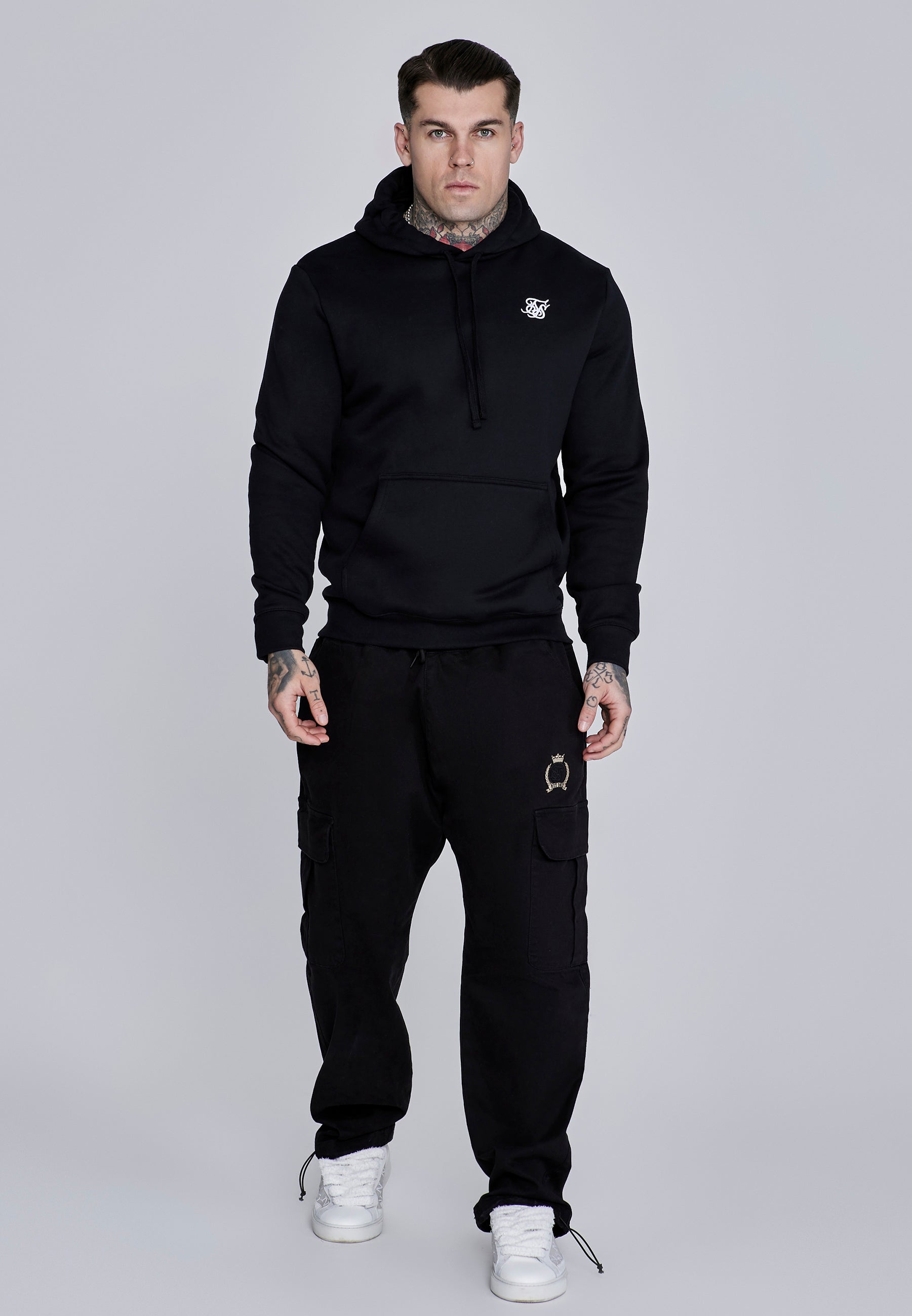 Essentials Hoodie in Black Hoodie SikSilk