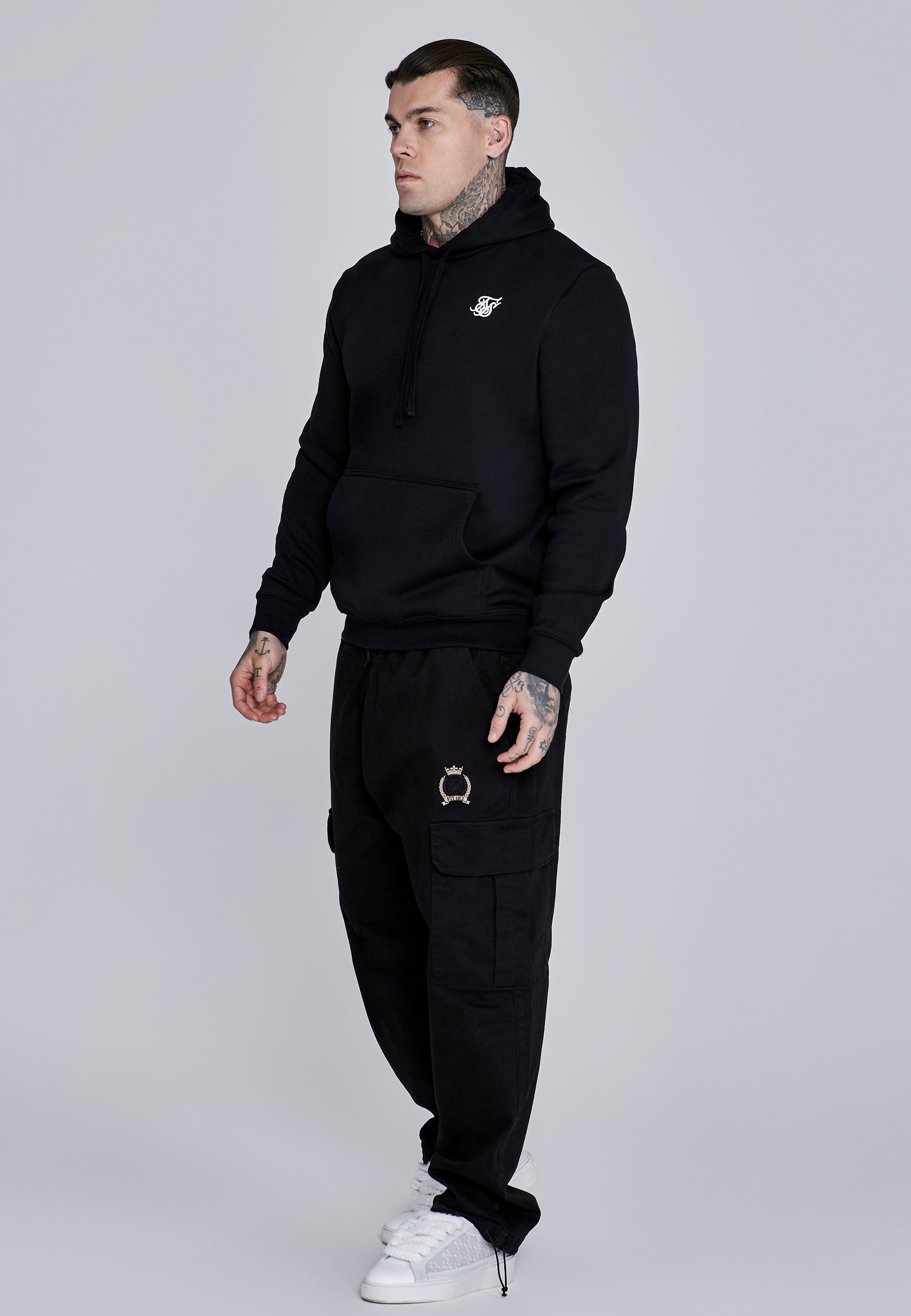 Essentials Hoodie in Black Hoodie SikSilk